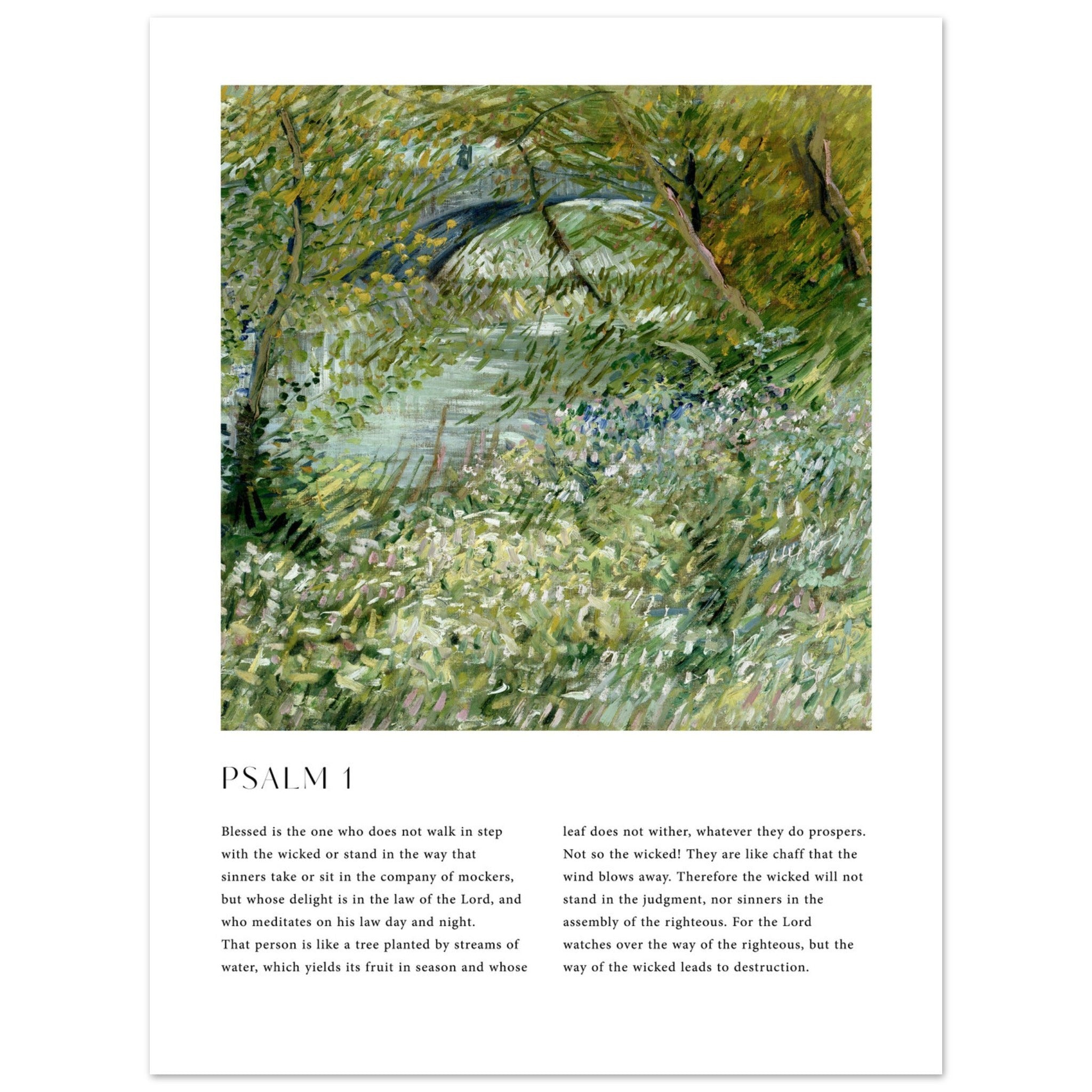 Psalm 1 Print - The Christian Art Company