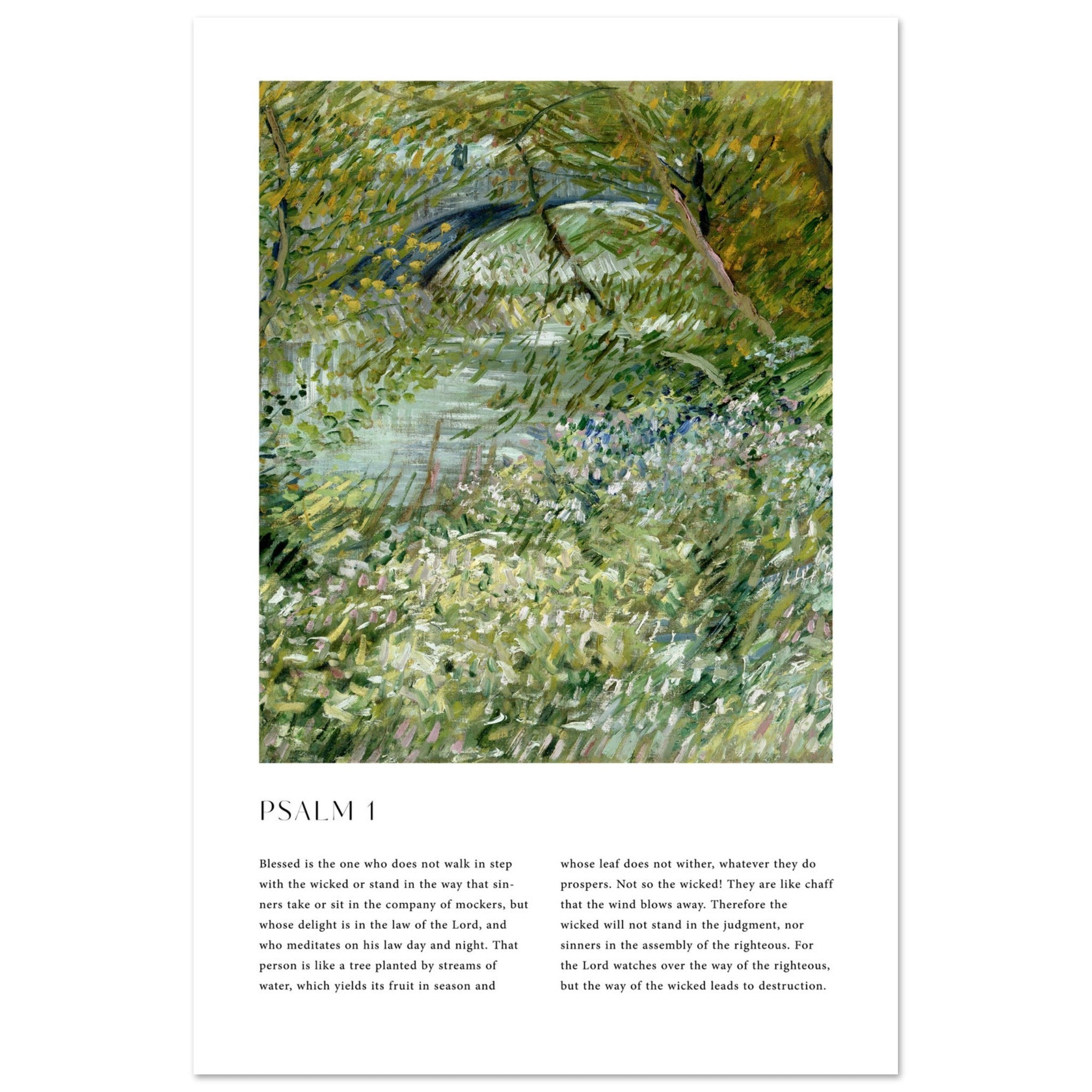 Psalm 1 Print - The Christian Art Company