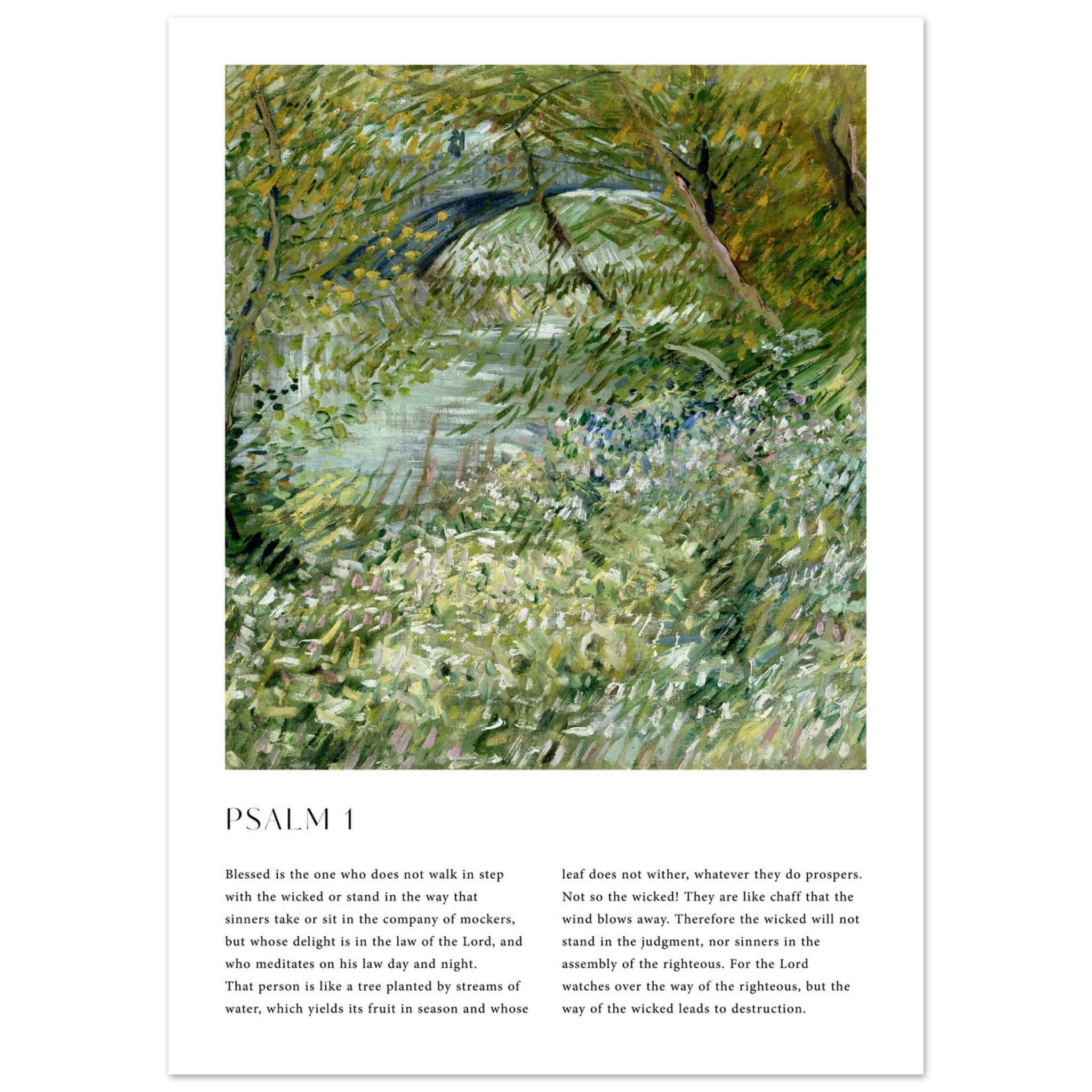 Psalm 1 Print - The Christian Art Company