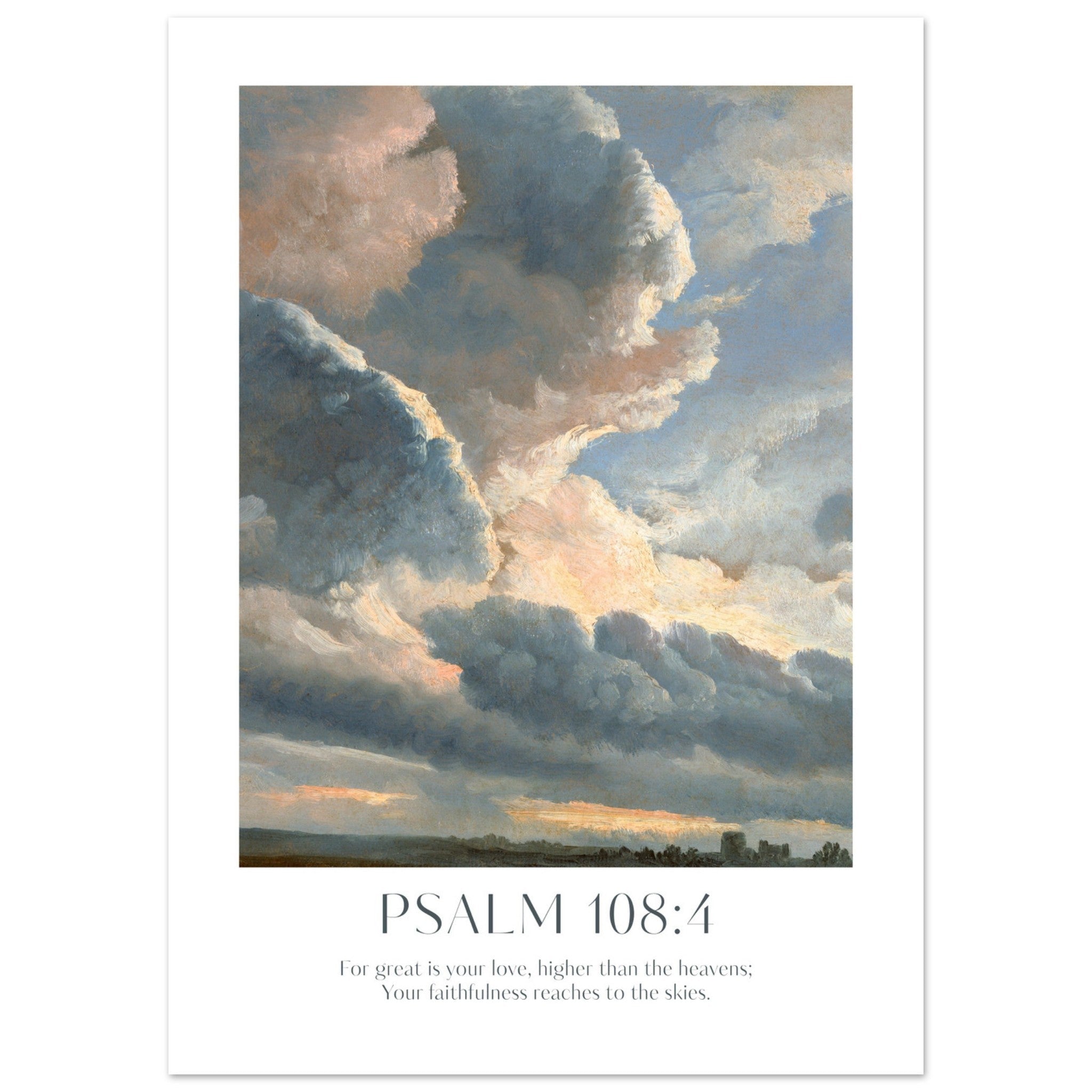 Psalm 108:4 Print - The Christian Art Company