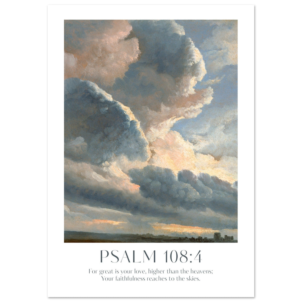 Psalm 108:4 Print - The Christian Art Company