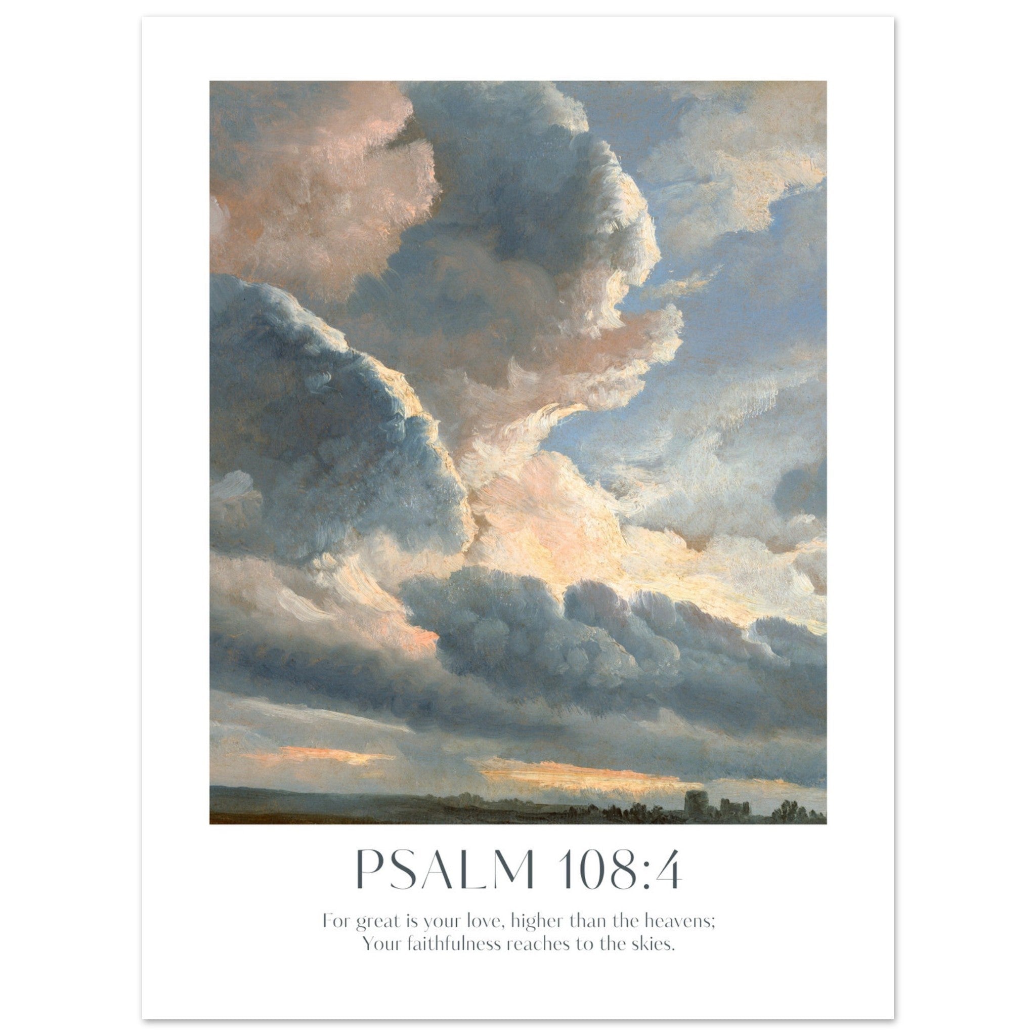 Psalm 108:4 Print - The Christian Art Company