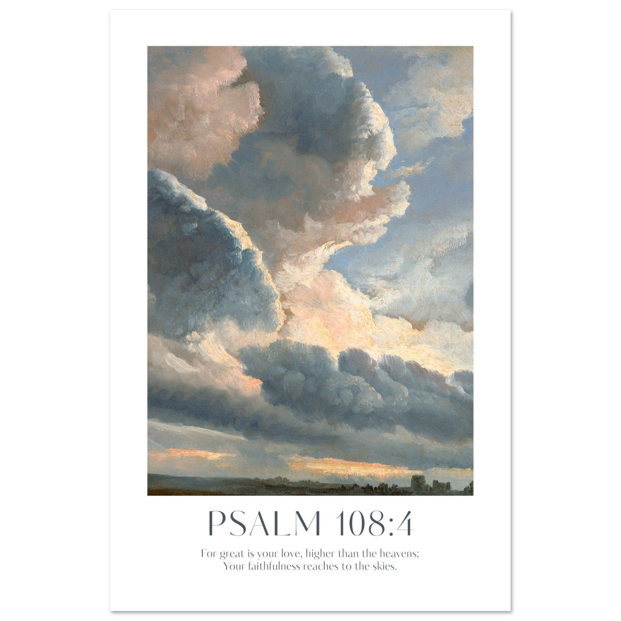 Psalm 108:4 Print - The Christian Art Company