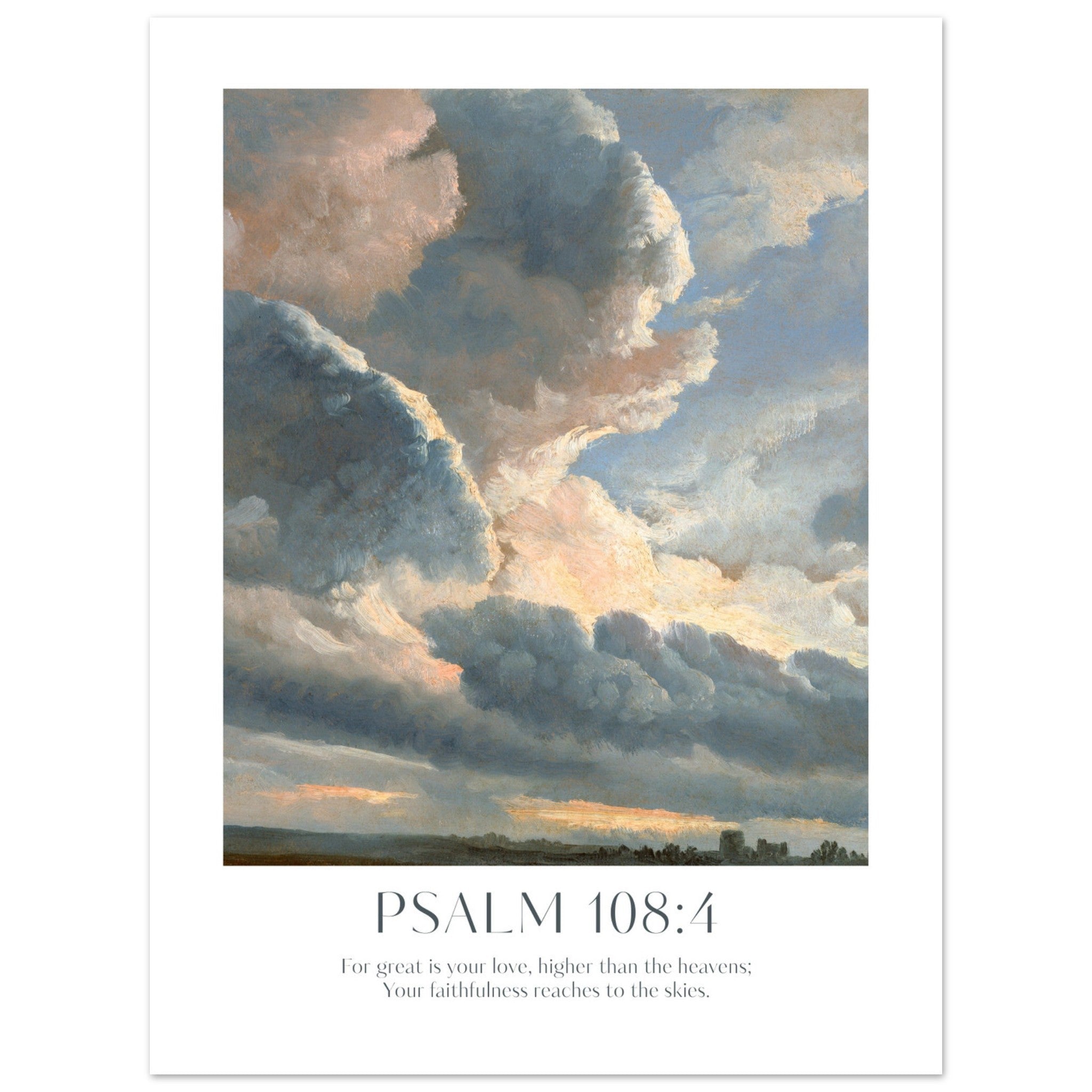 Psalm 108:4 Print - The Christian Art Company