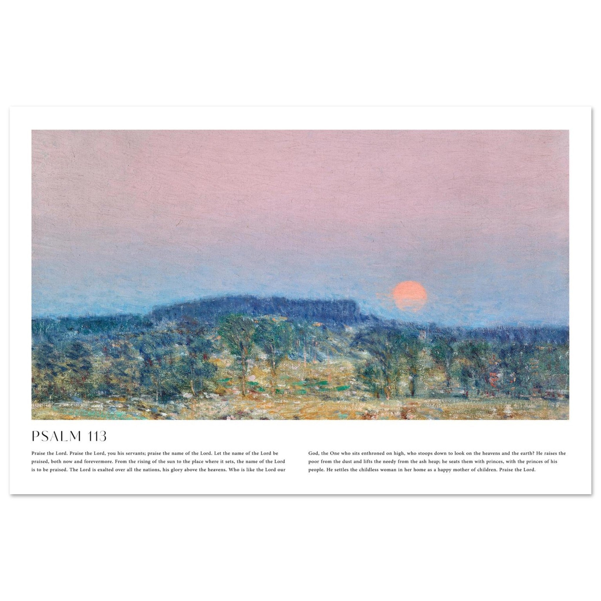 Psalm 113 Print | Landscape - The Christian Art Company