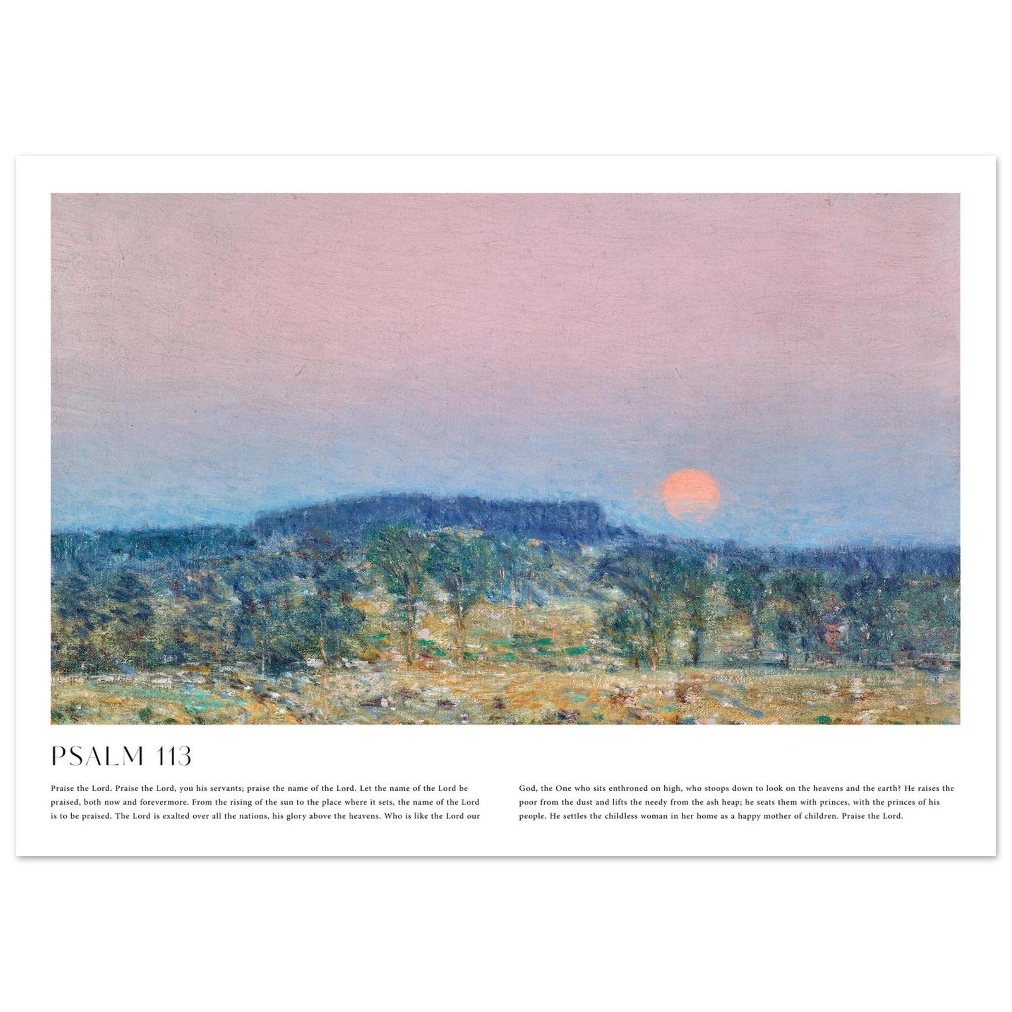 Psalm 113 Print | Landscape - The Christian Art Company