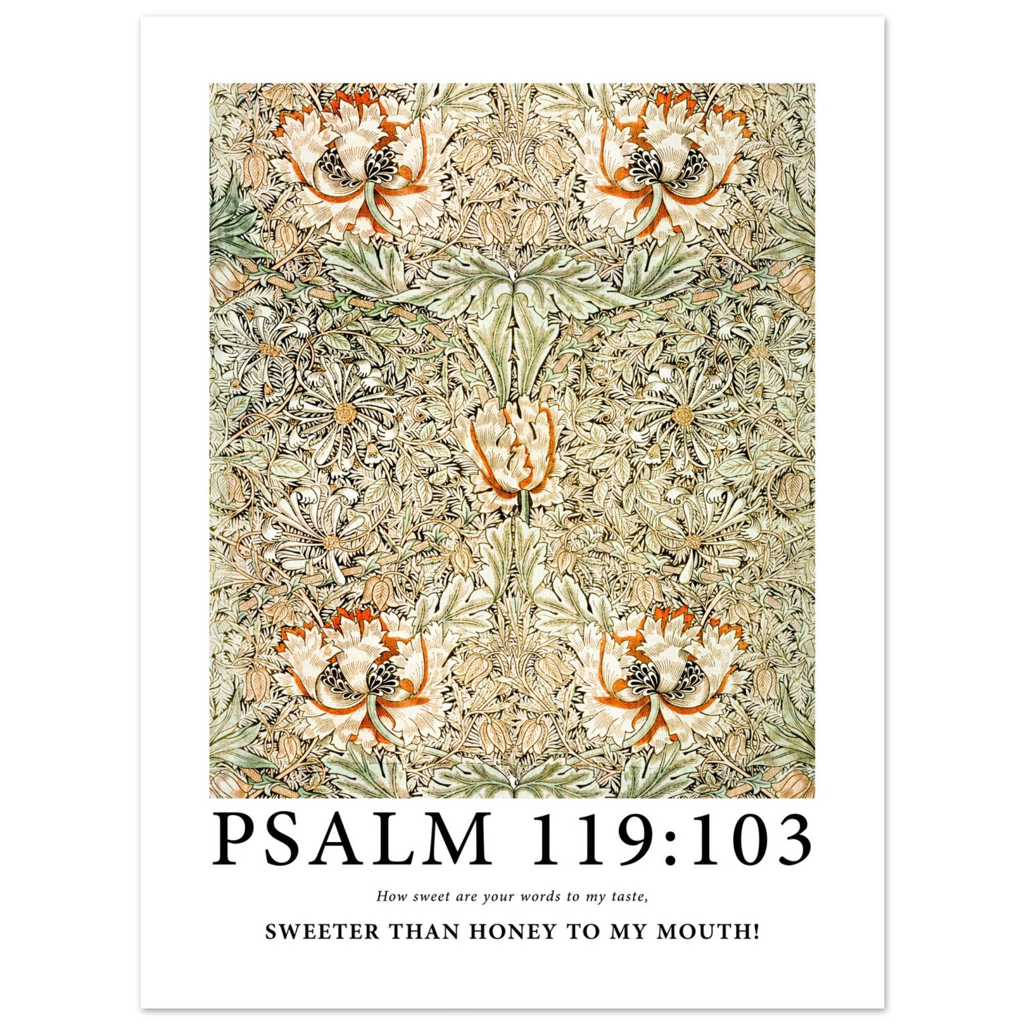 Psalm 119:103 Print - The Christian Art Company