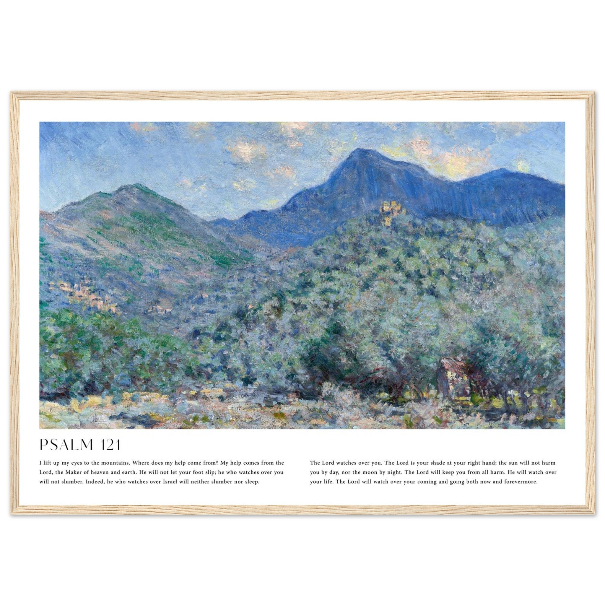 Psalm 121 Print | Monet - The Christian Art Company