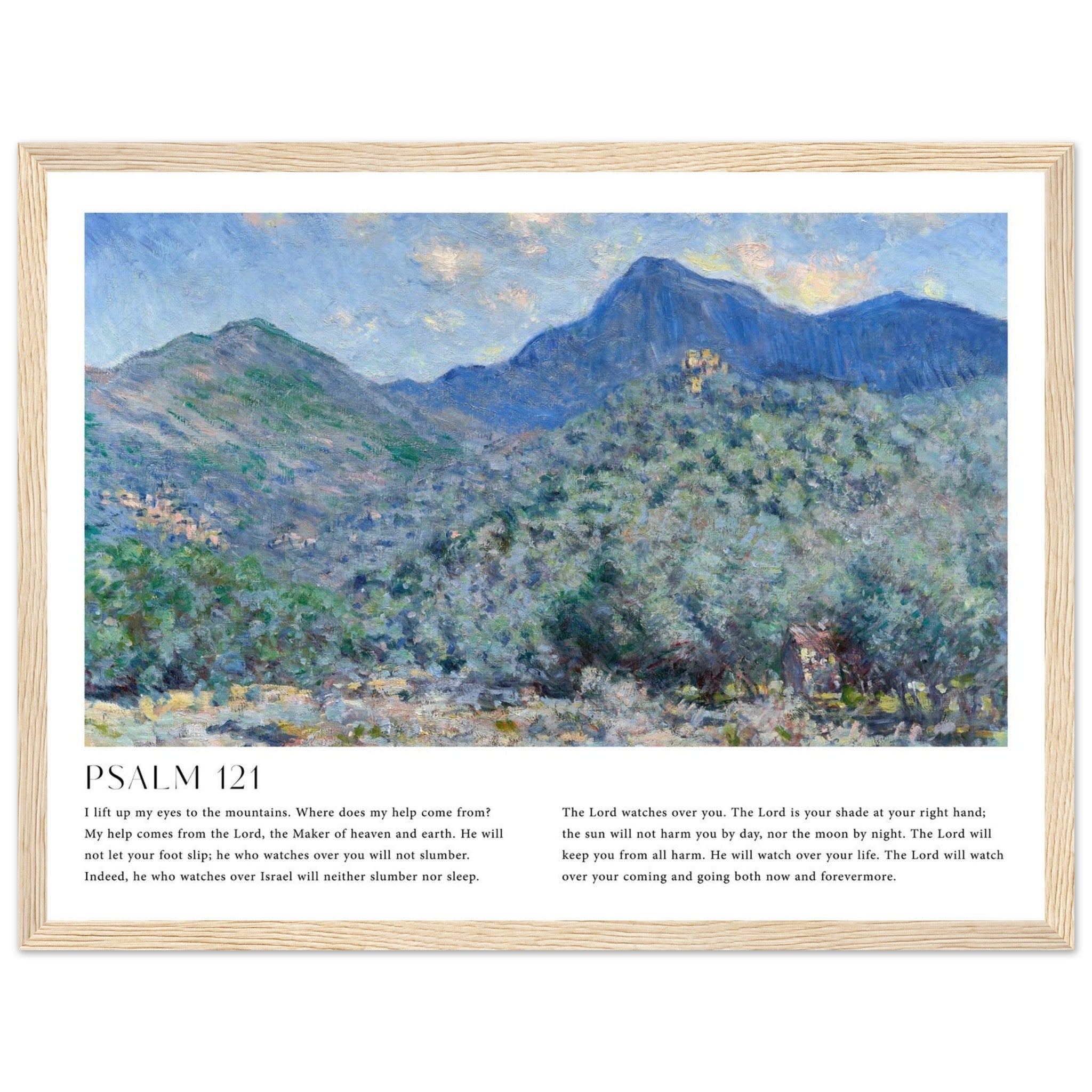 Psalm 121 Print | Monet - The Christian Art Company