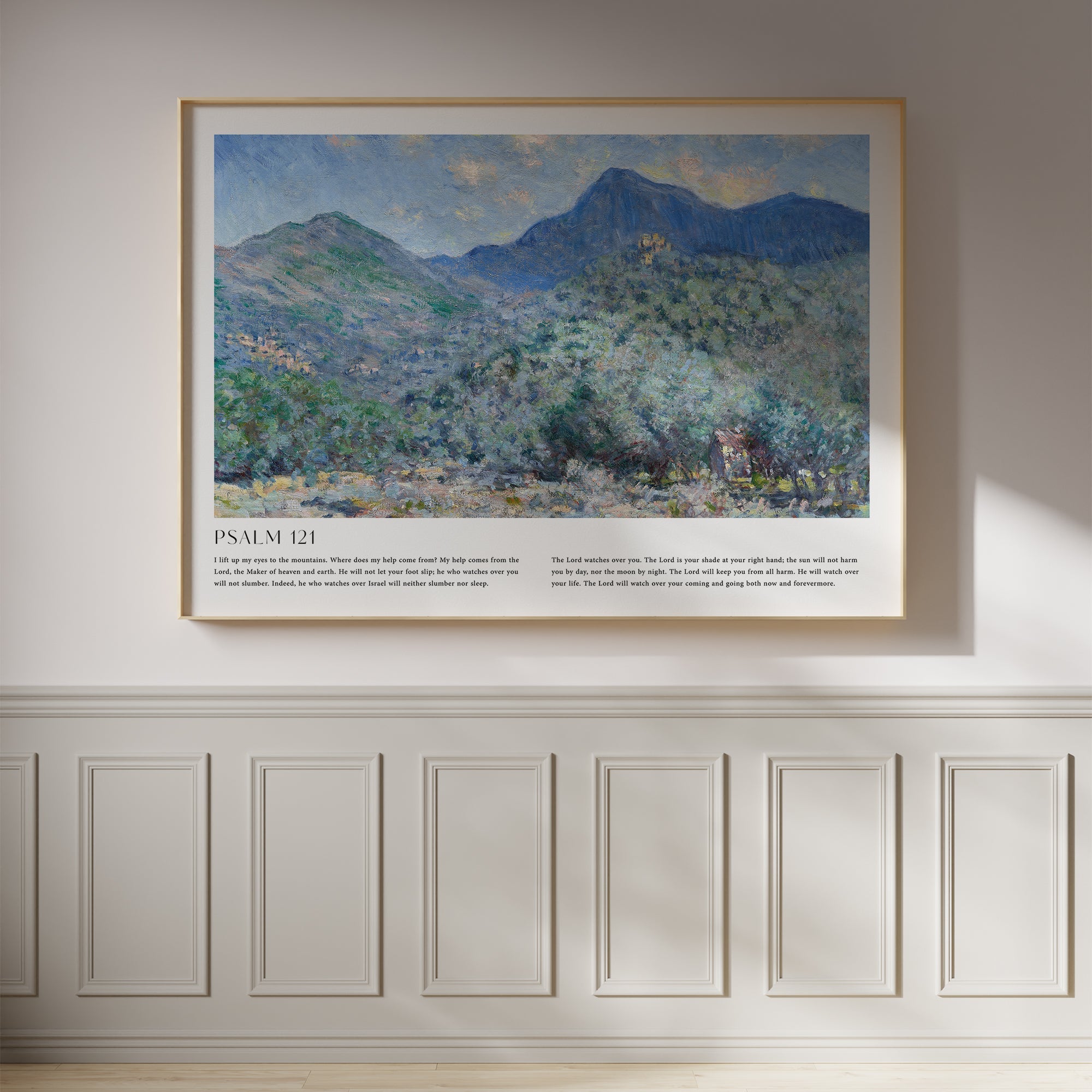 Psalm 121 Print | Monet - The Christian Art Company