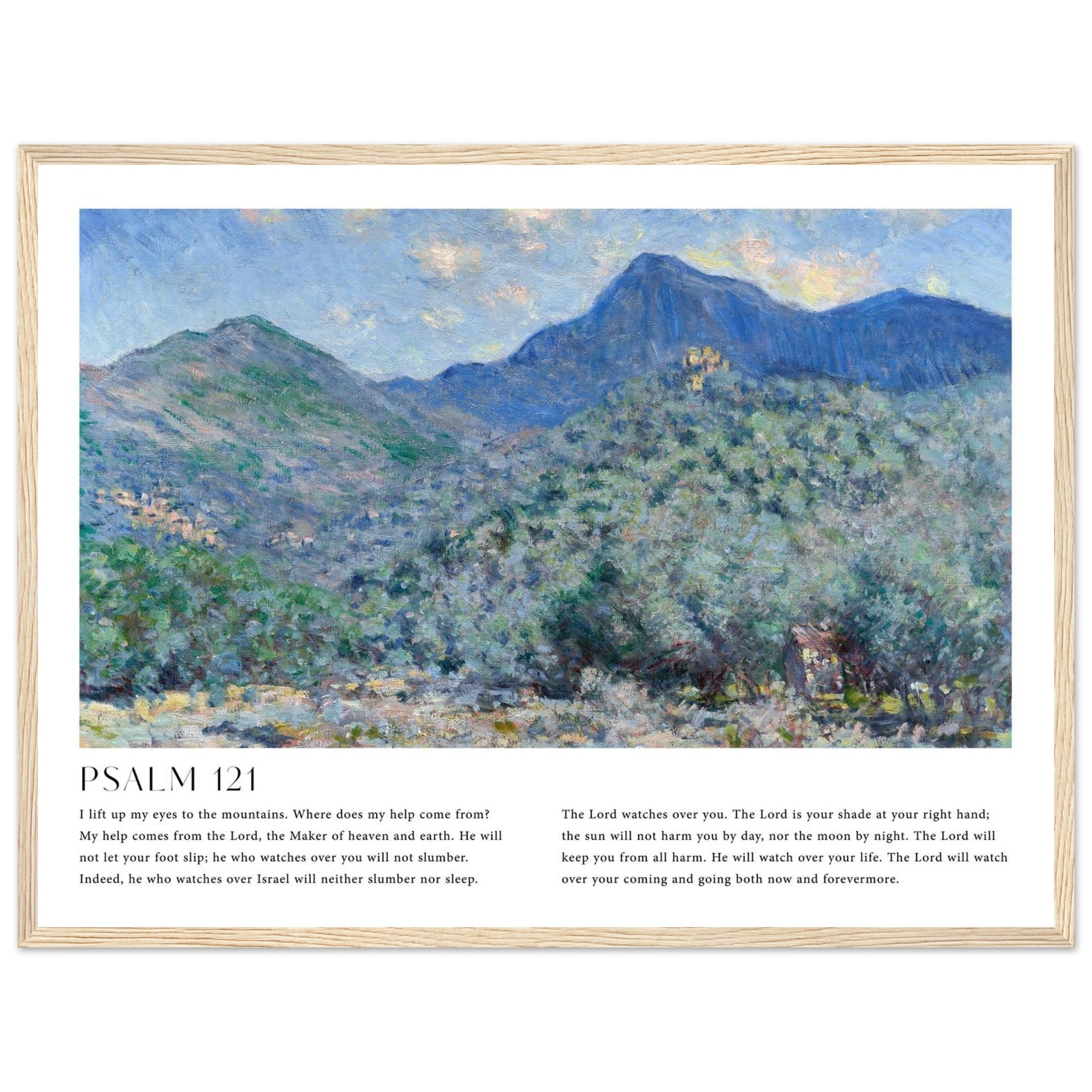 Psalm 121 Print | Monet - The Christian Art Company