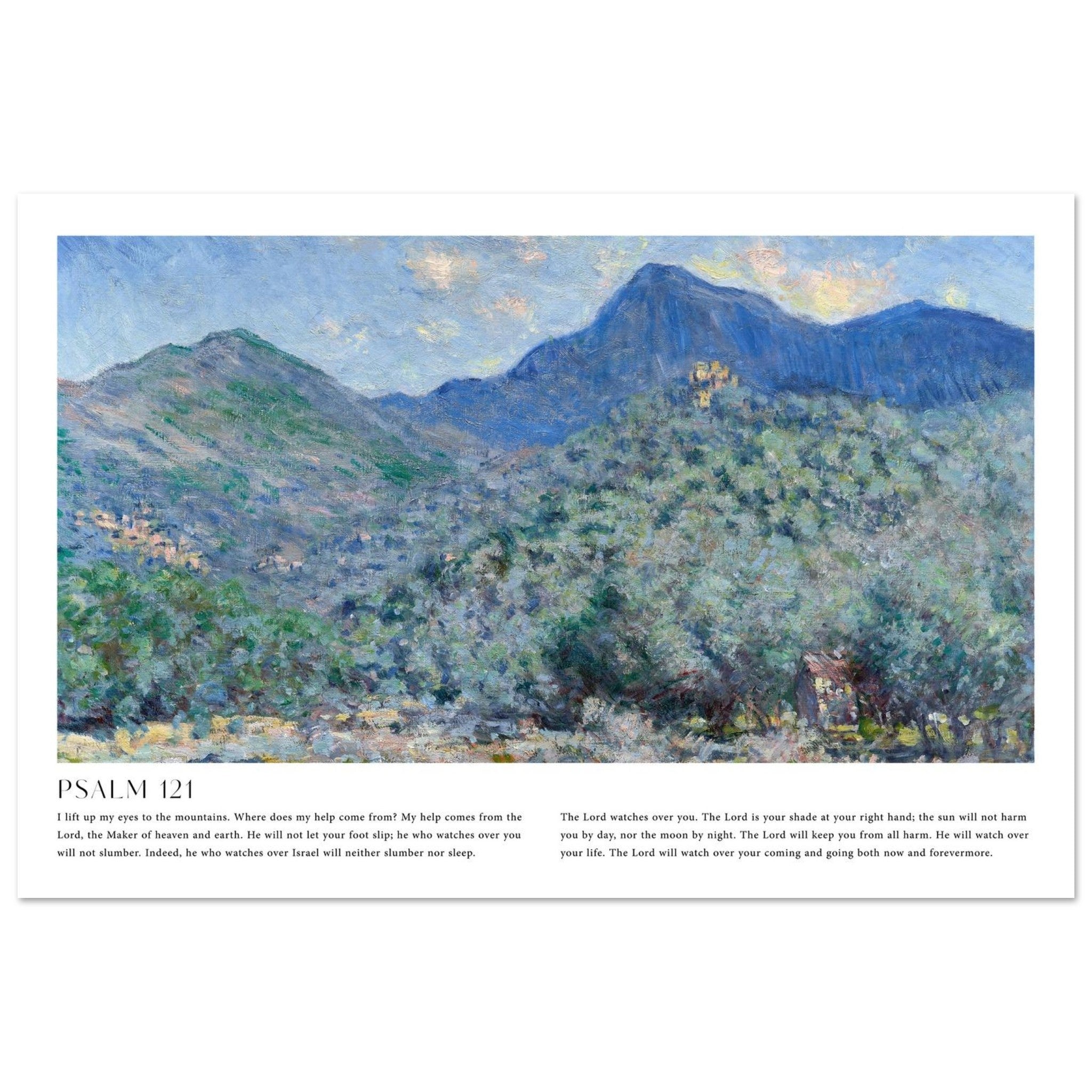 Psalm 121 Print | Monet - The Christian Art Company
