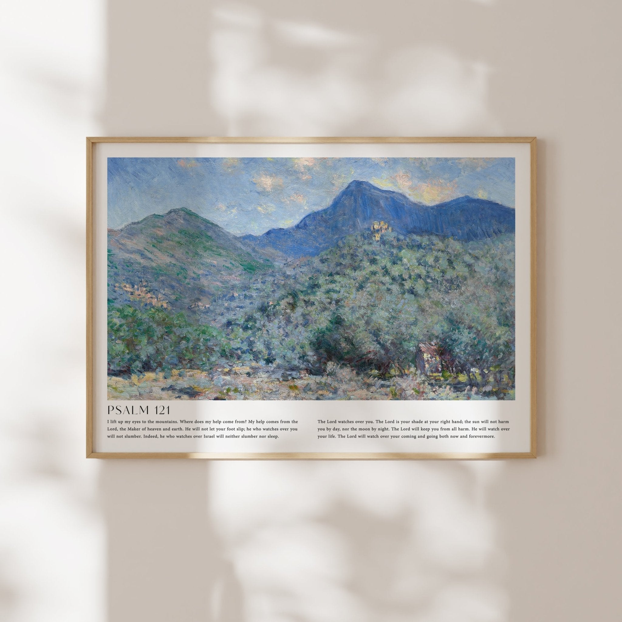 Psalm 121 Print | Monet - The Christian Art Company