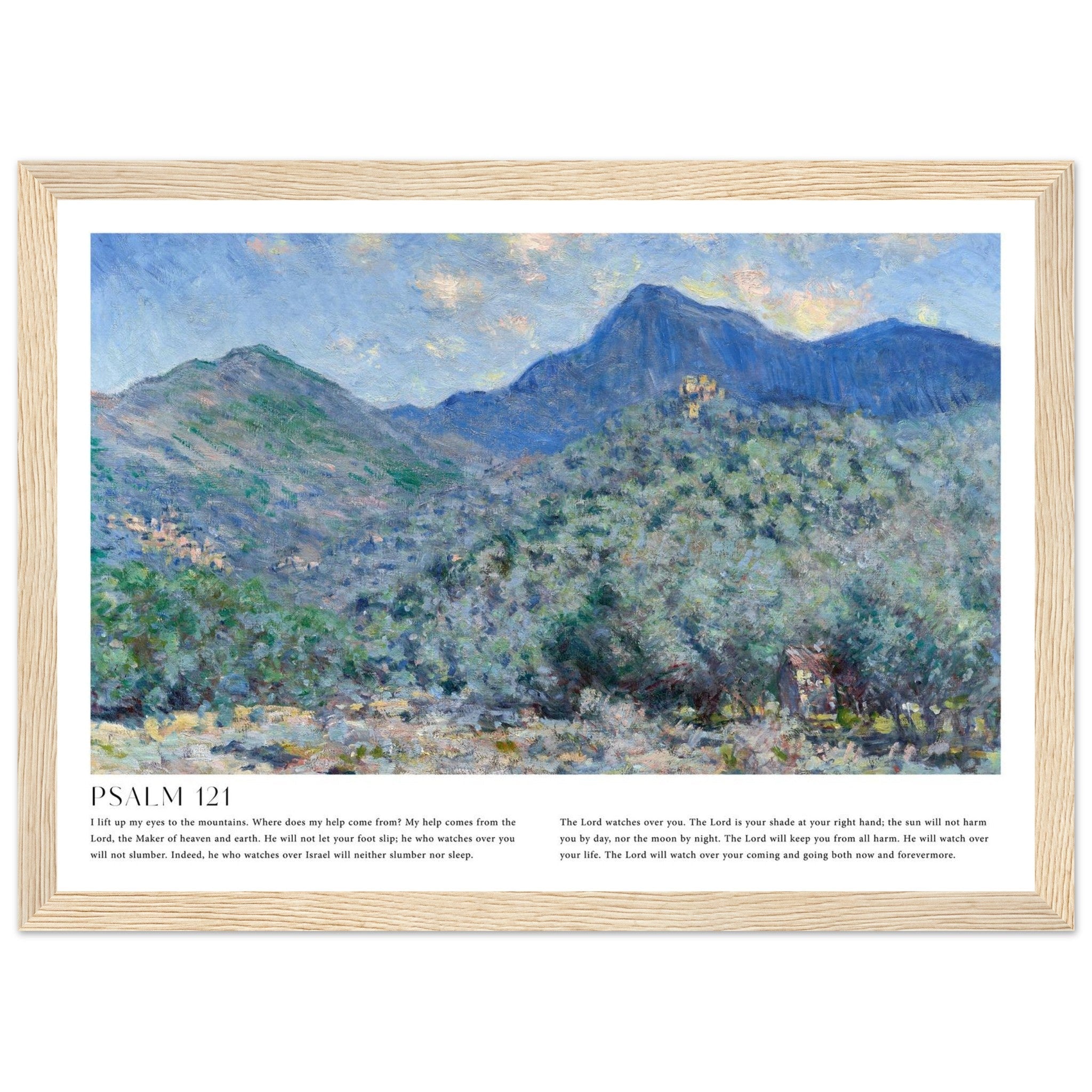 Psalm 121 Print | Monet - The Christian Art Company