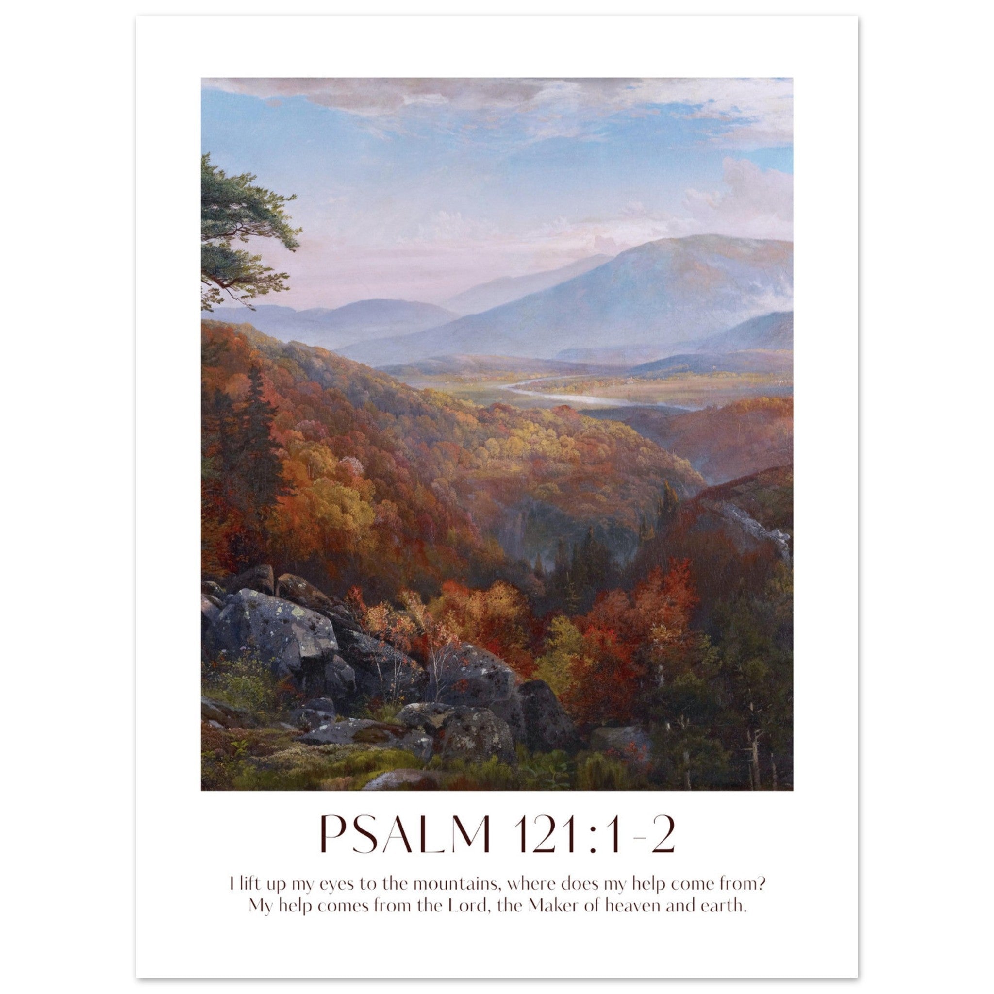 Psalm 121:1-2 Print - The Christian Art Company
