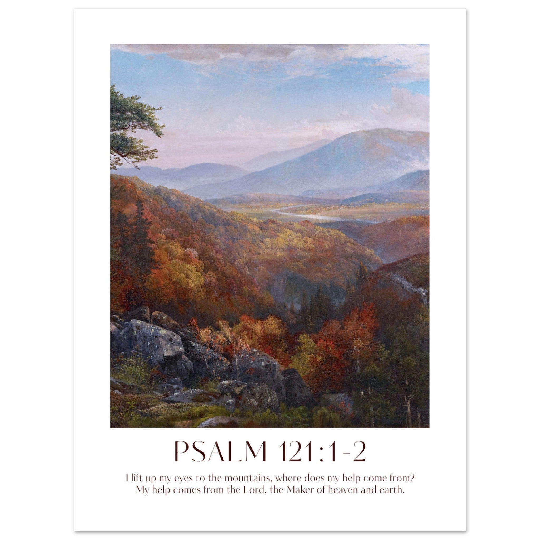 Psalm 121:1-2 Print - The Christian Art Company