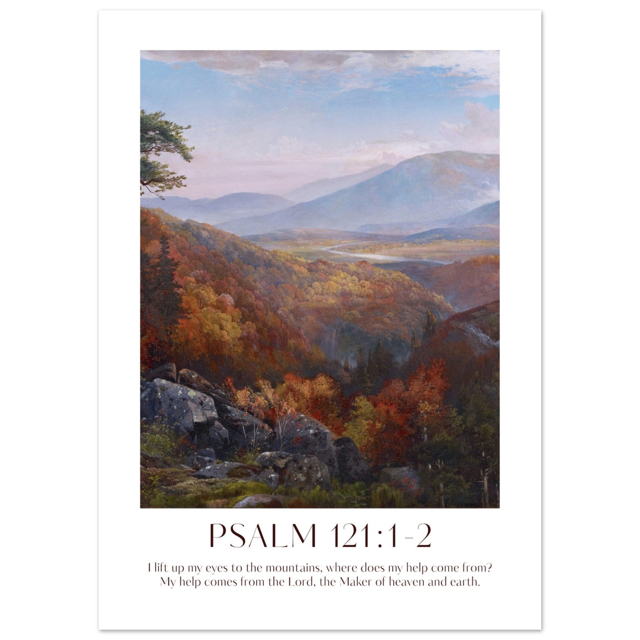 Psalm 121:1-2 Print - The Christian Art Company