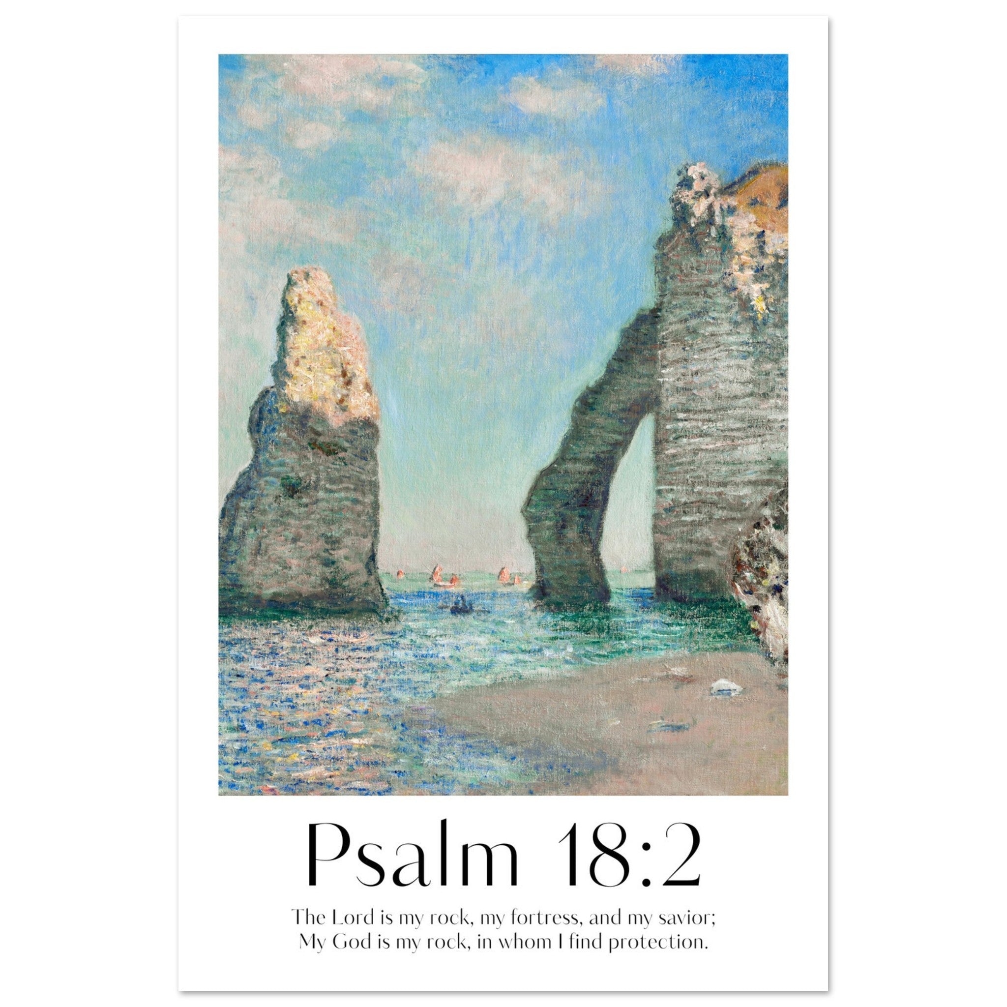 Psalm 18:2 Print - The Christian Art Company
