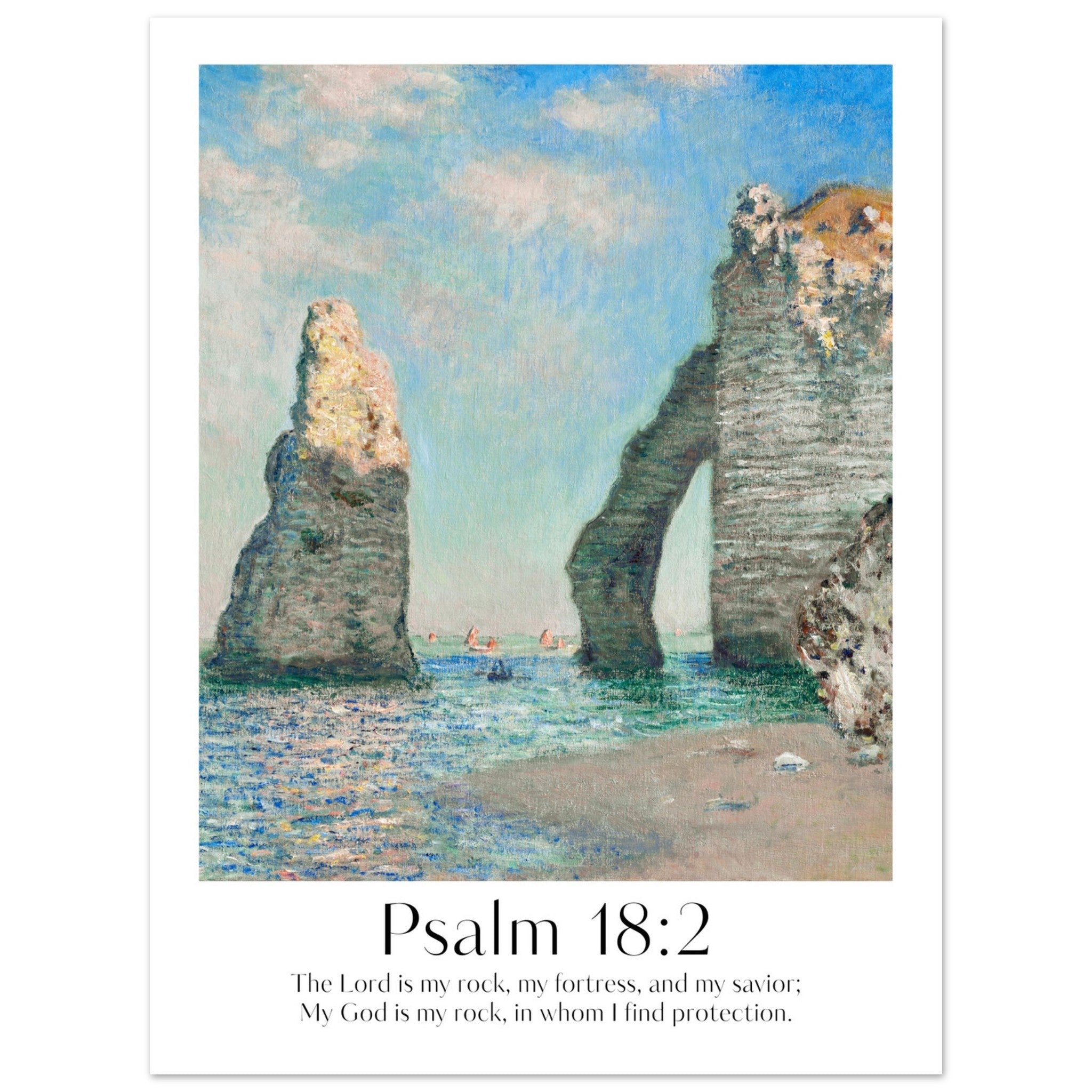 Psalm 18:2 Print - The Christian Art Company