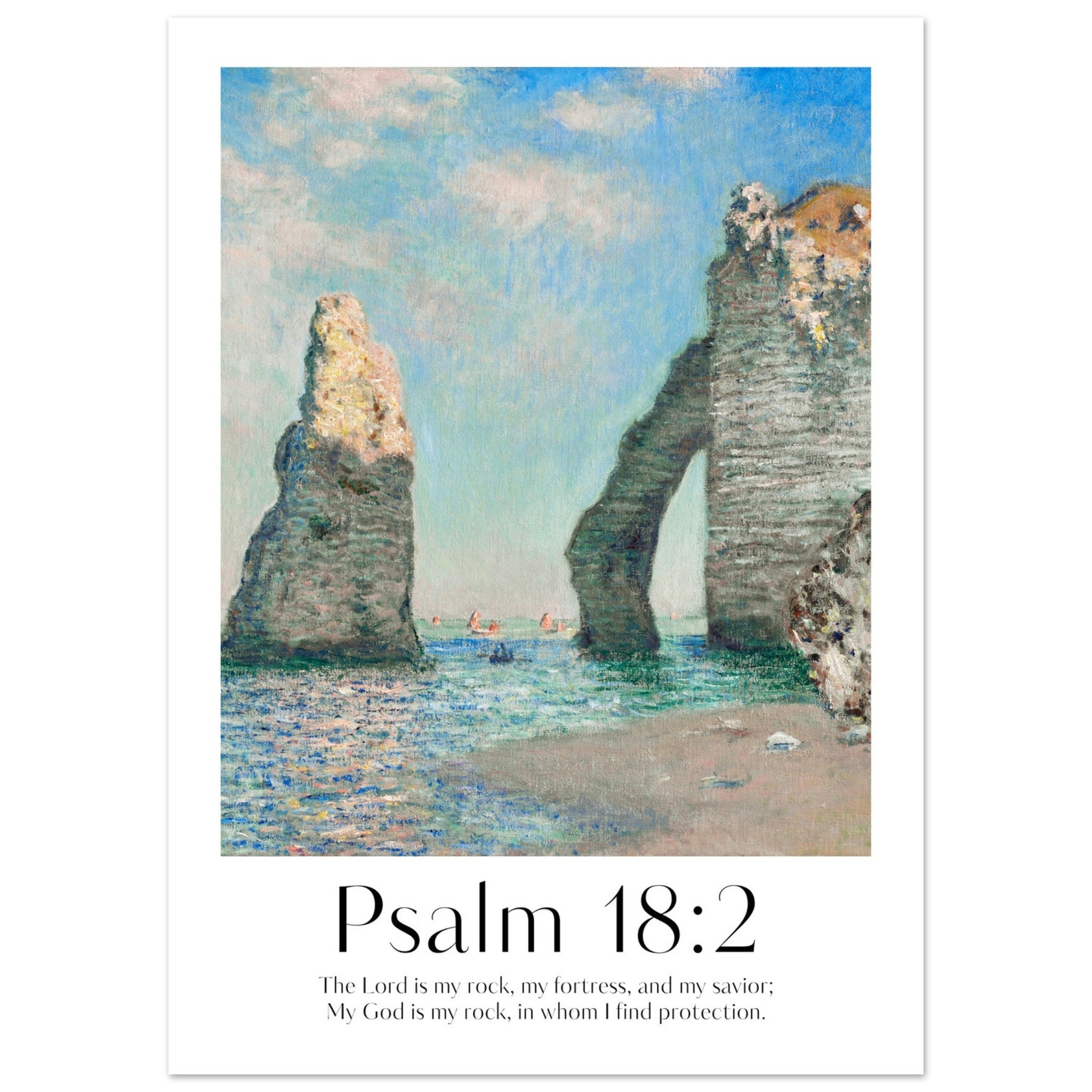 Psalm 18:2 Print - The Christian Art Company
