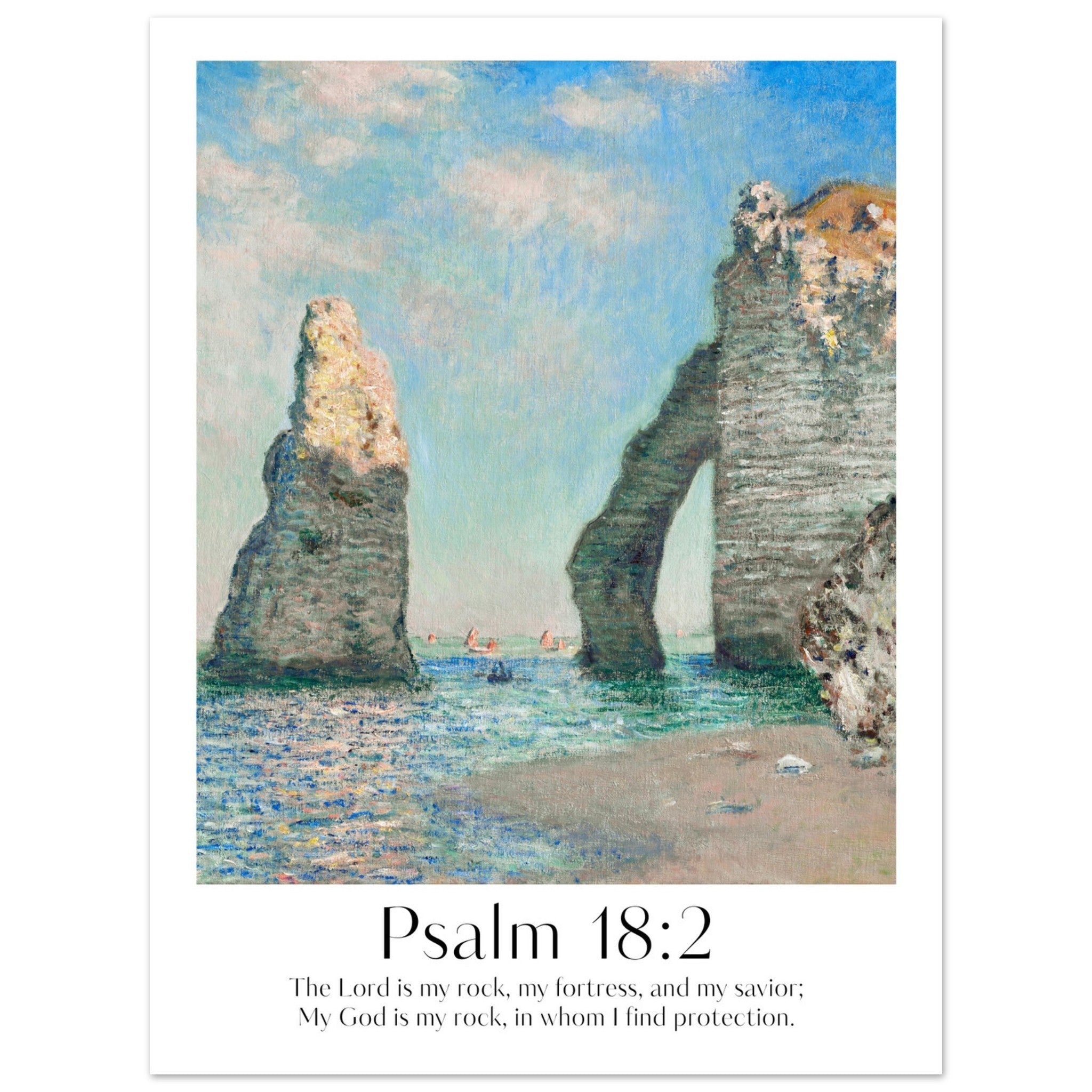 Psalm 18:2 Print - The Christian Art Company