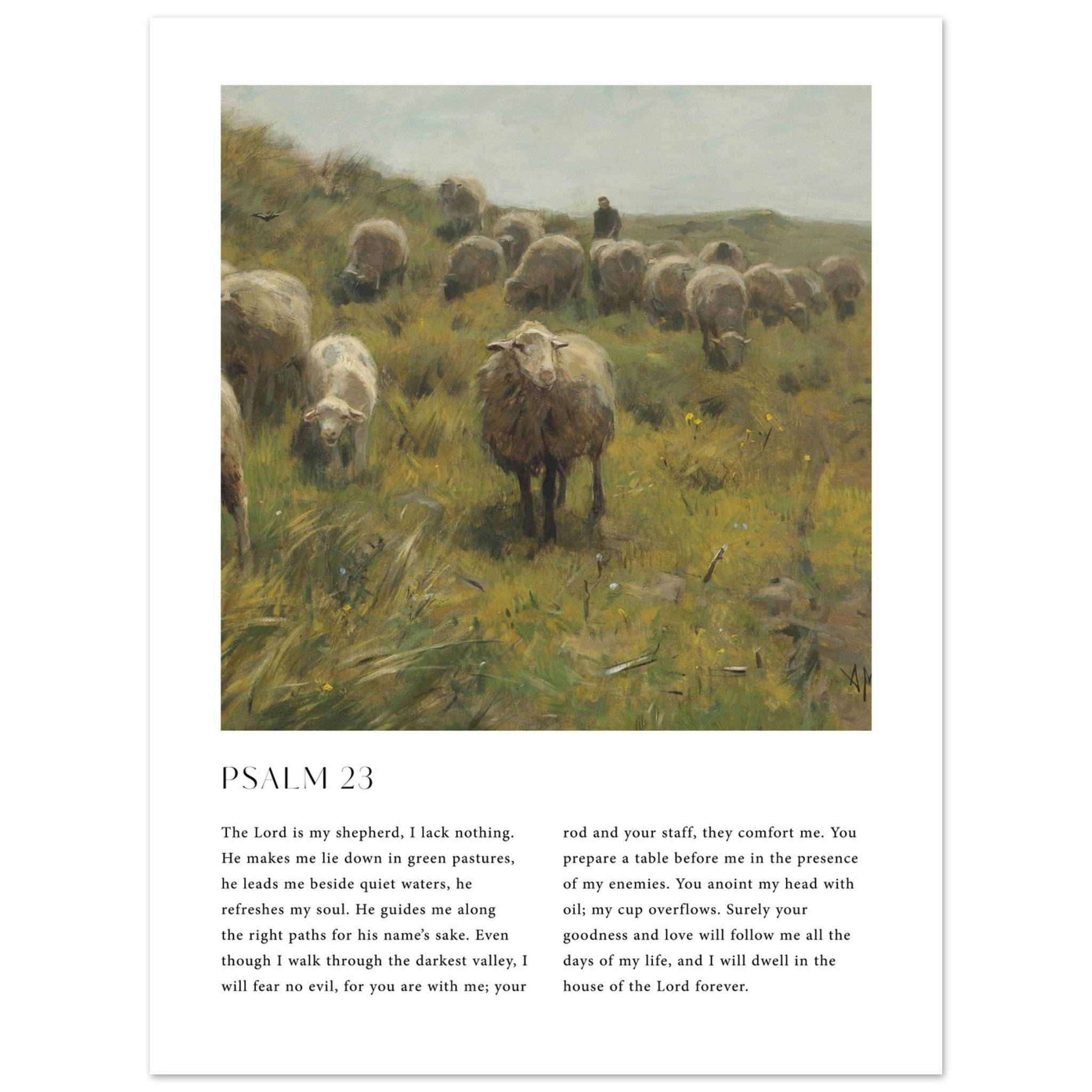 Psalm 23 Print - The Christian Art Company