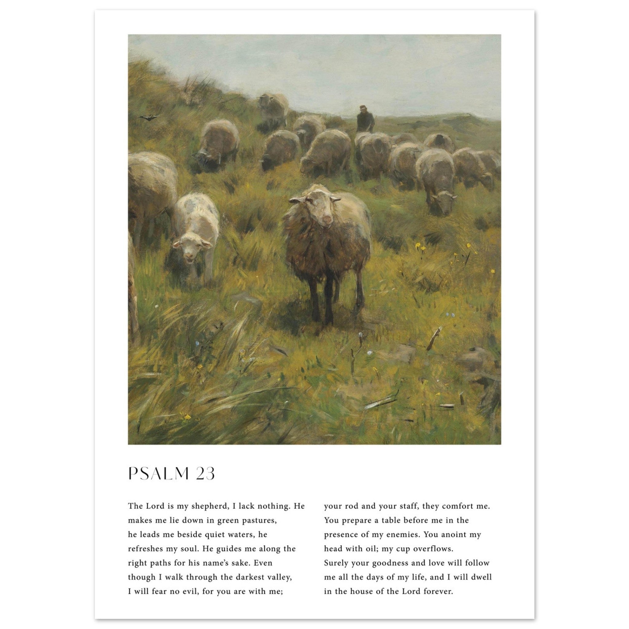 Psalm 23 Print - The Christian Art Company