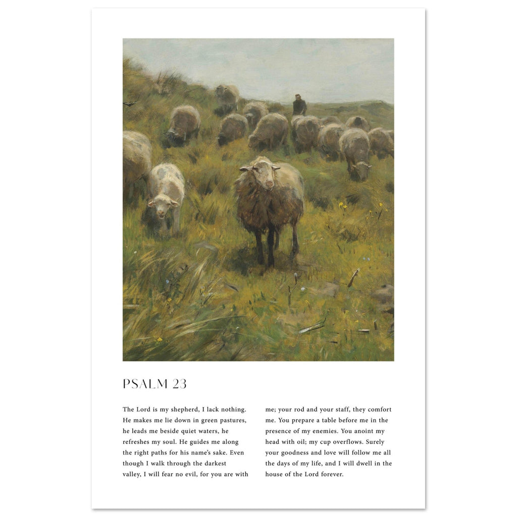 Psalm 23 Print - The Christian Art Company