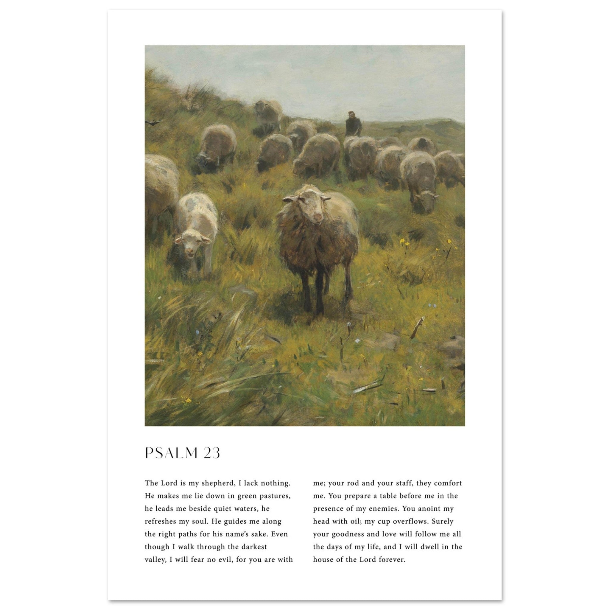 Psalm 23 Print - The Christian Art Company