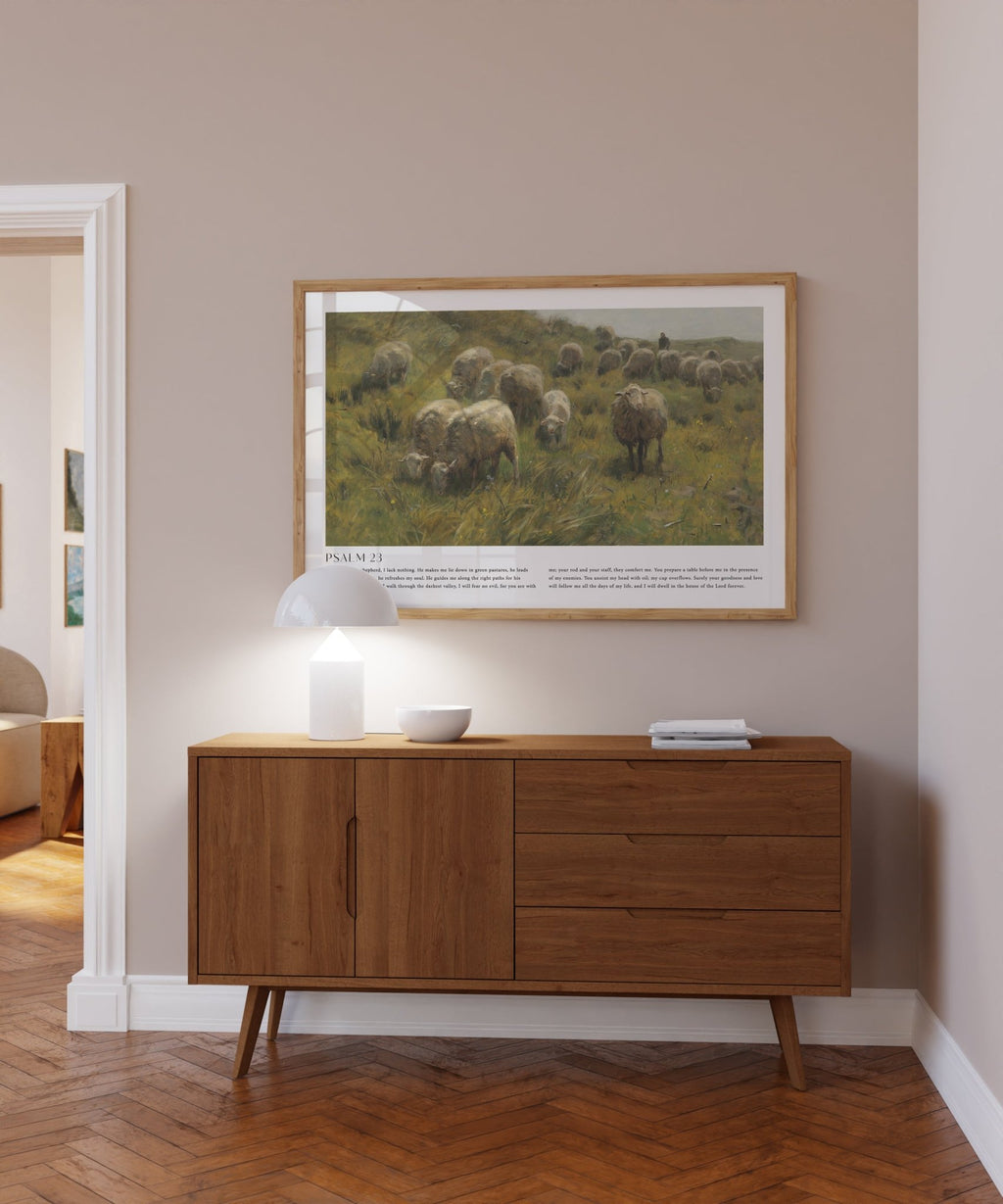 Psalm 23 Print | Landscape - The Christian Art Company
