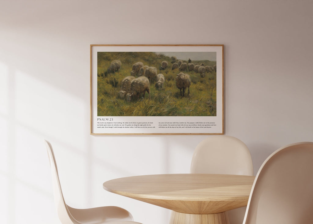 Psalm 23 Print | Landscape - The Christian Art Company