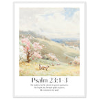 Psalm 23:1-3 Print - The Christian Art Company