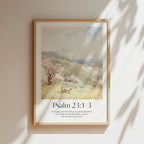 Psalm 23:1-3 Print - The Christian Art Company
