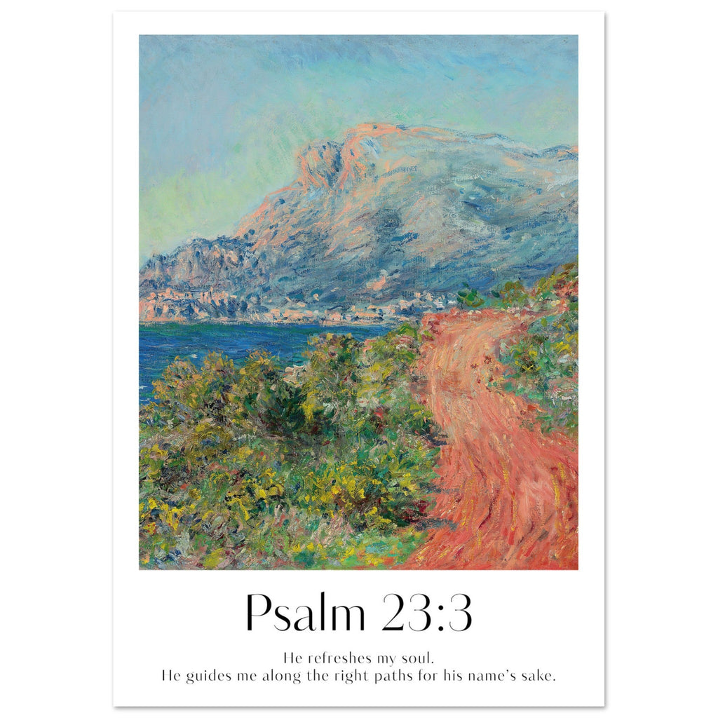 Psalm 23:2 Print - The Christian Art Company