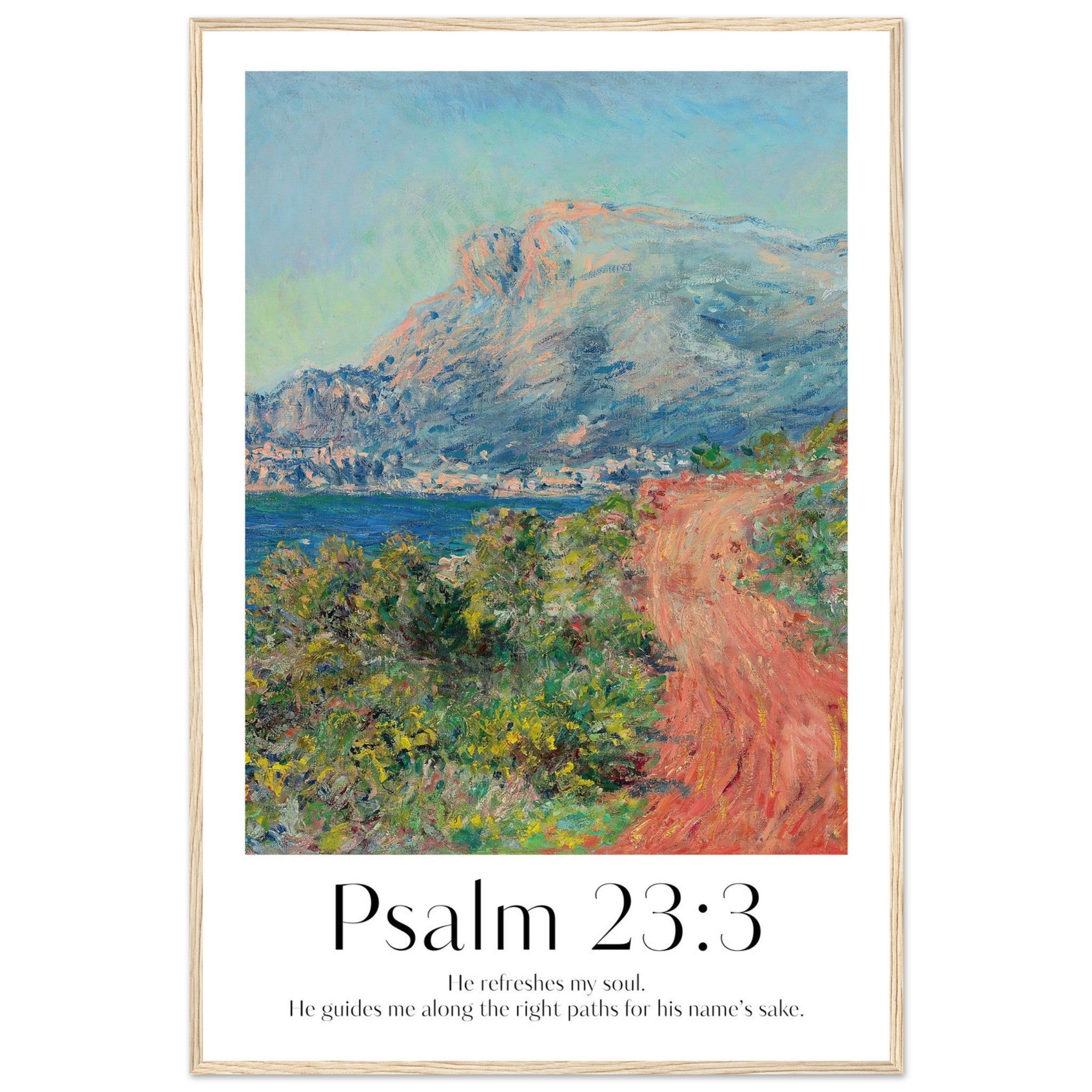 Psalm 23:2 Print - The Christian Art Company