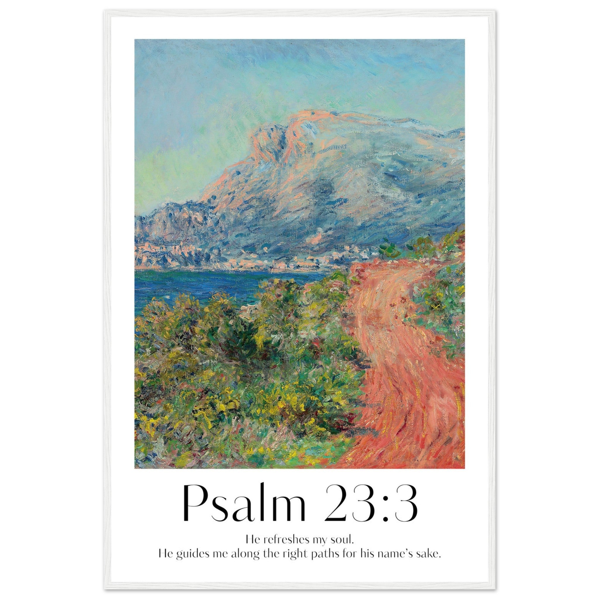 Psalm 23:2 Print - The Christian Art Company