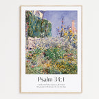 Psalm 34:1 Print - The Christian Art Company