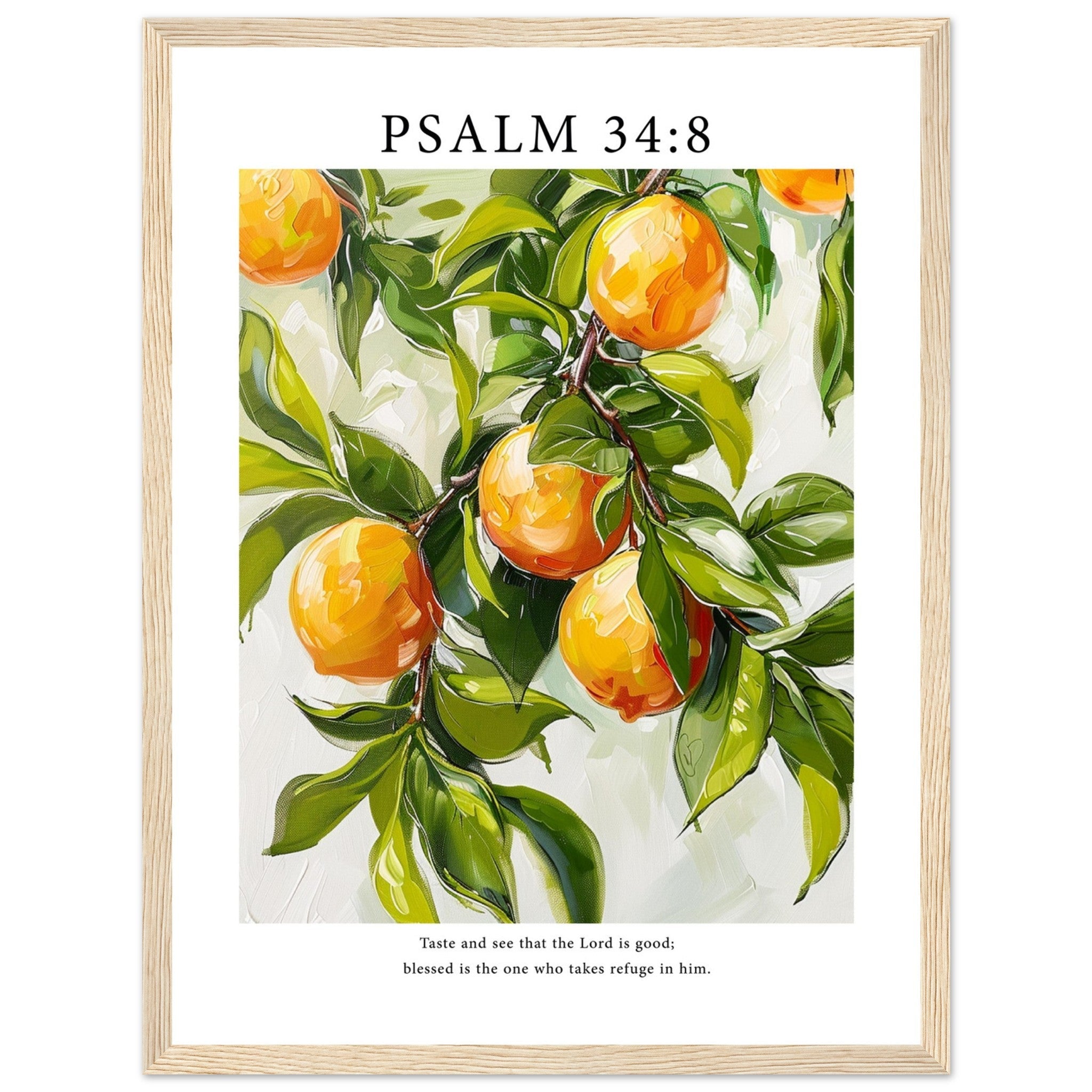 Psalm 34:8 Print - The Christian Art Company