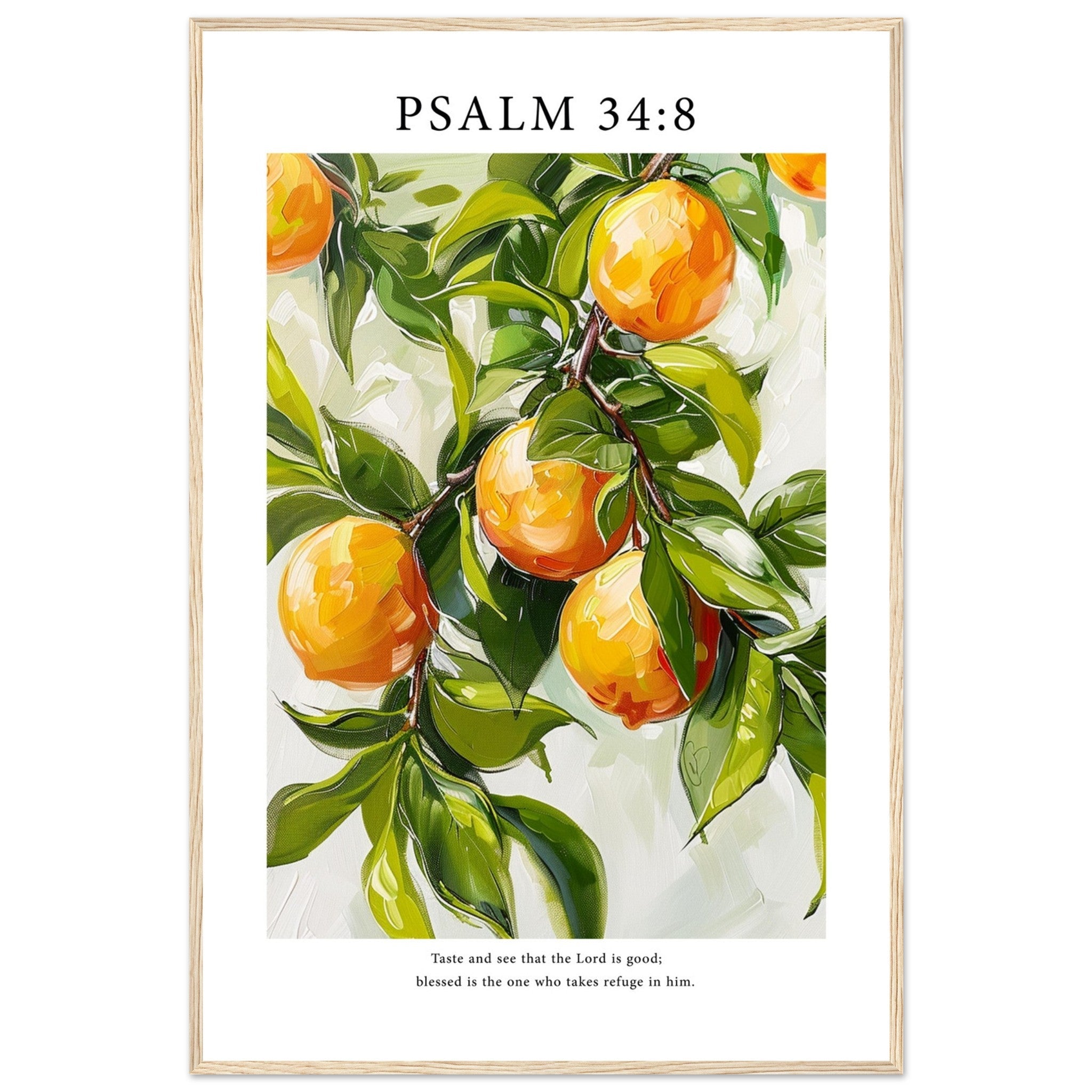 Psalm 34:8 Print - The Christian Art Company
