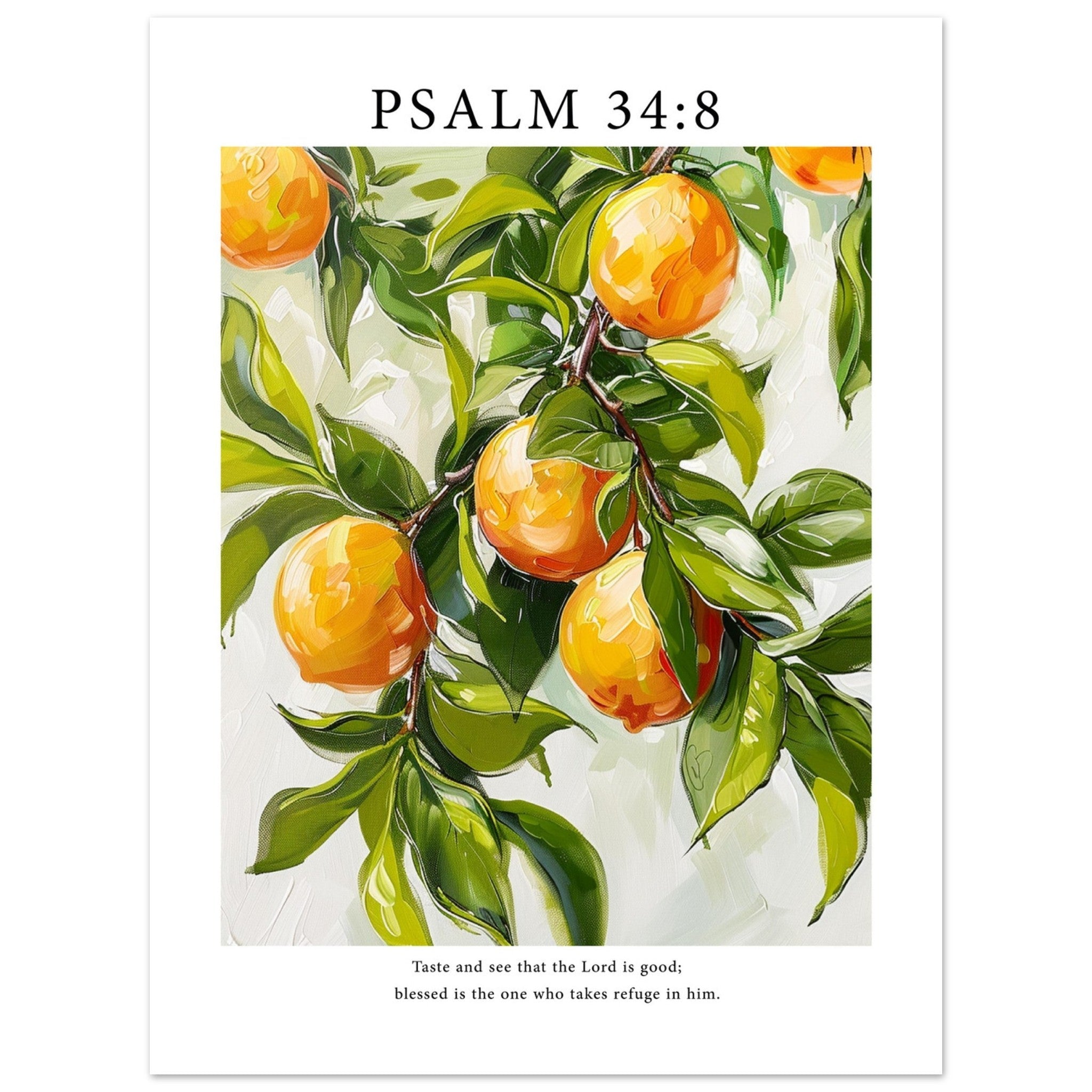 Psalm 34:8 Print - The Christian Art Company