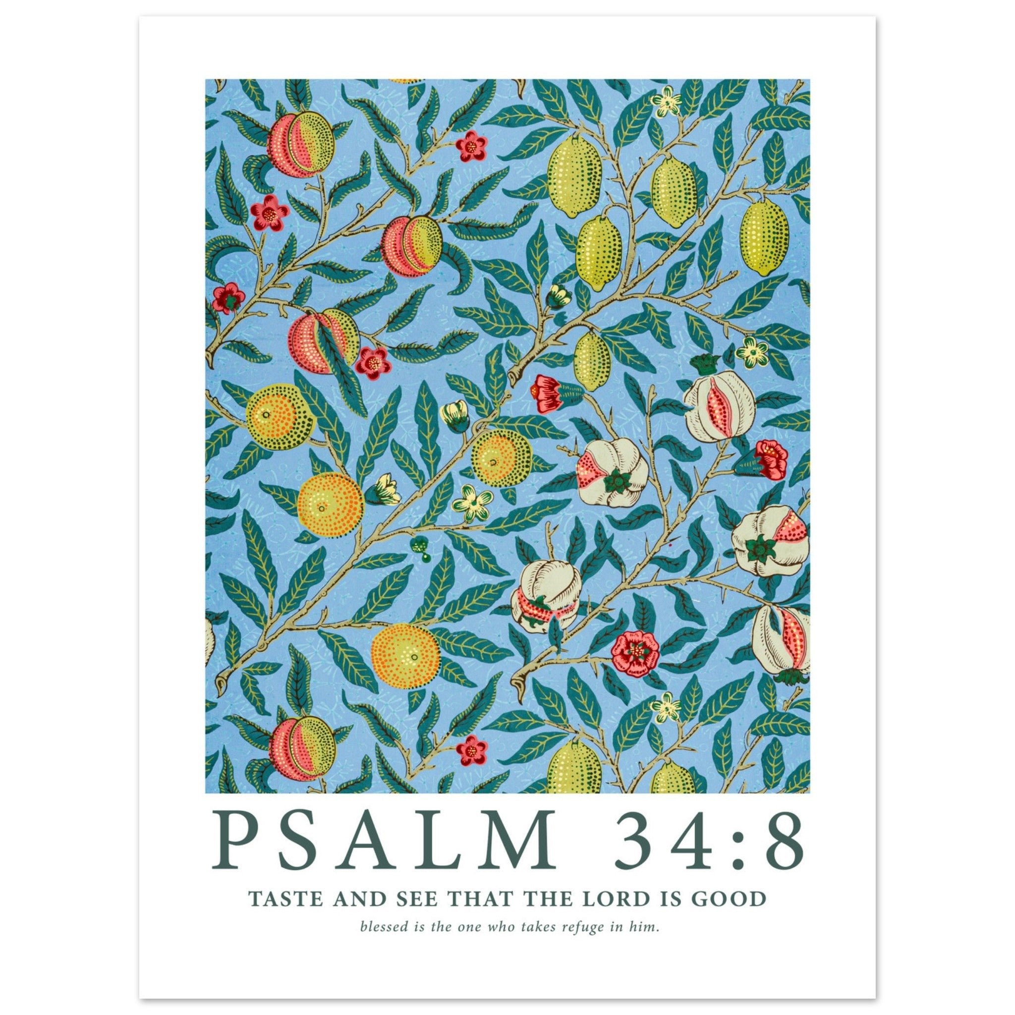 Psalm 34:8 Print - The Christian Art Company