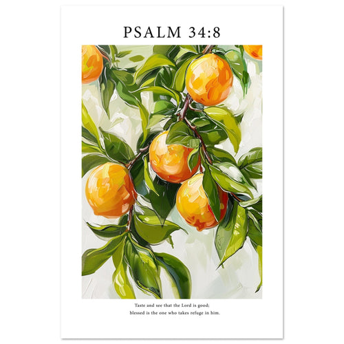 Psalm 34:8 Print - The Christian Art Company