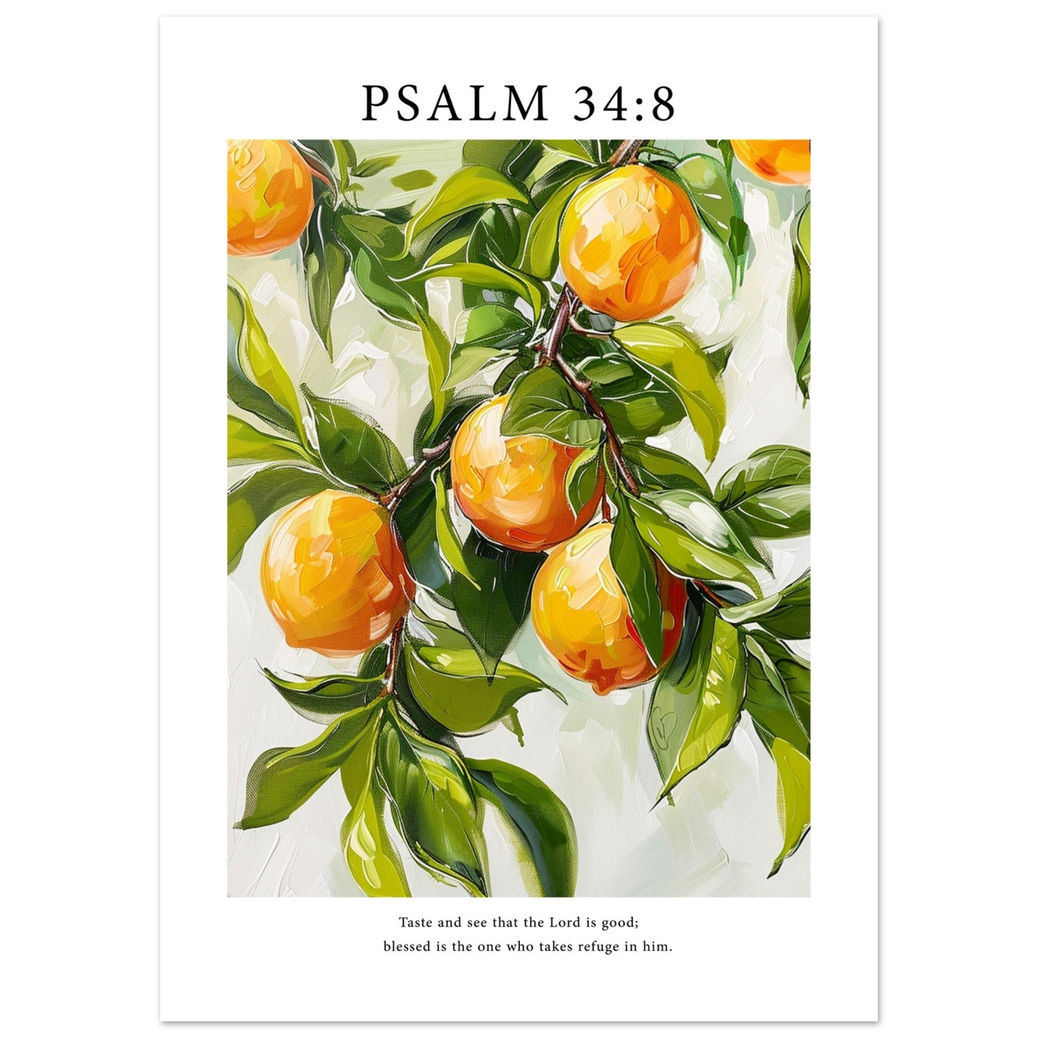 Psalm 34:8 Print - The Christian Art Company