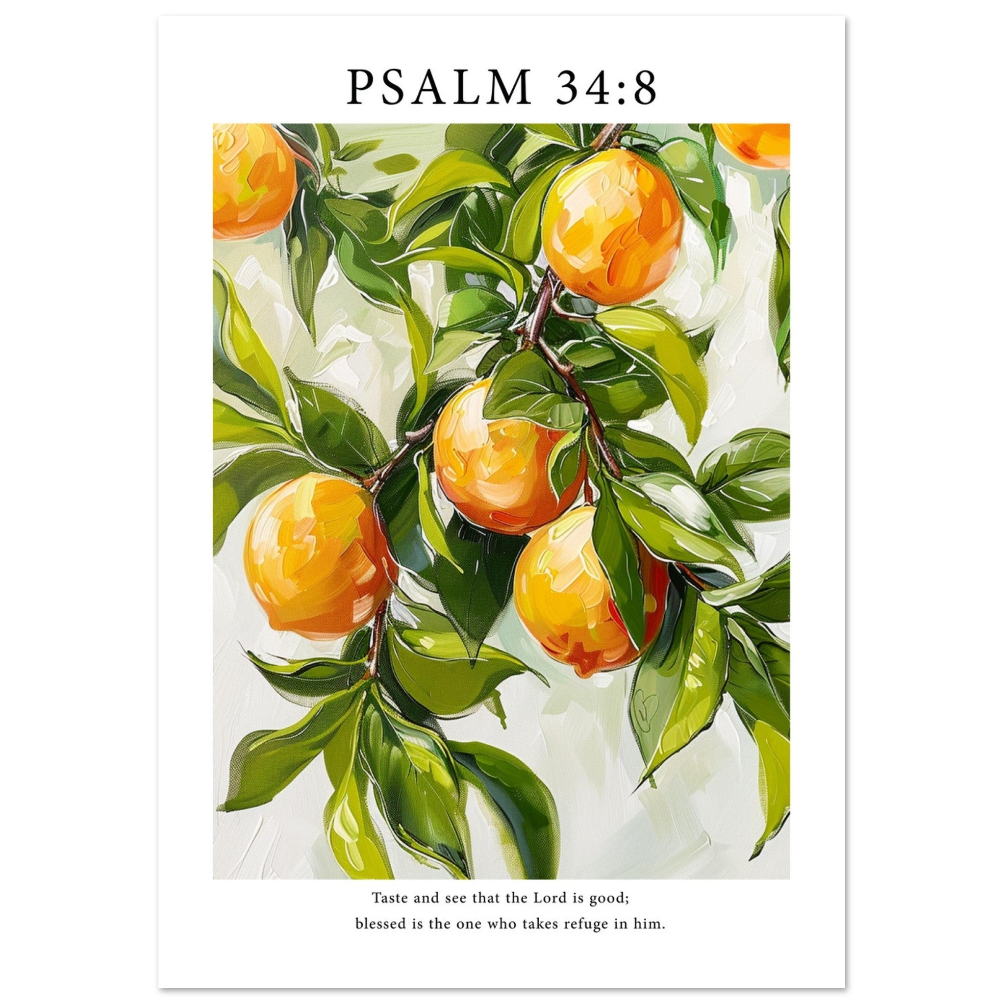 Psalm 34:8 Print - The Christian Art Company