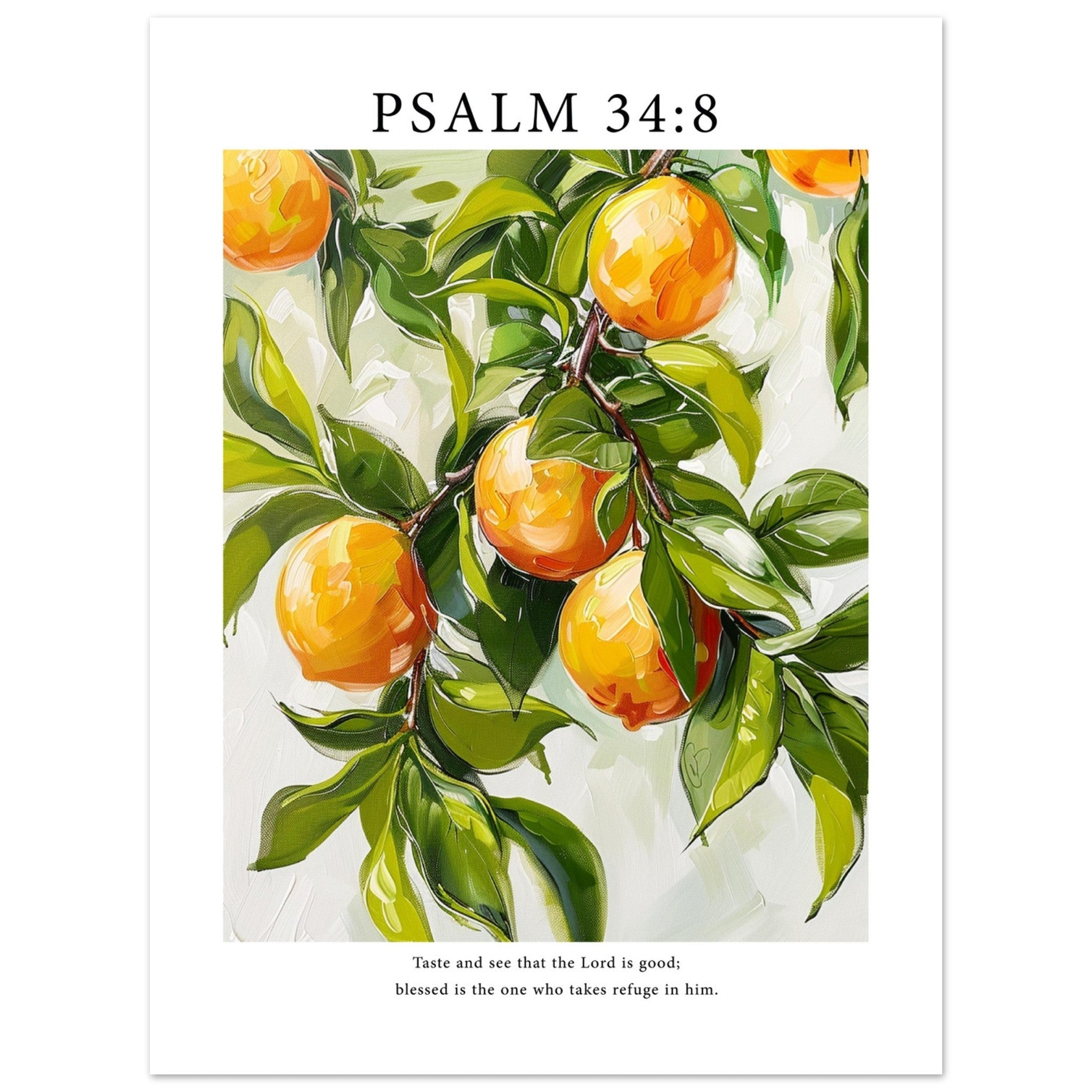 Psalm 34:8 Print - The Christian Art Company