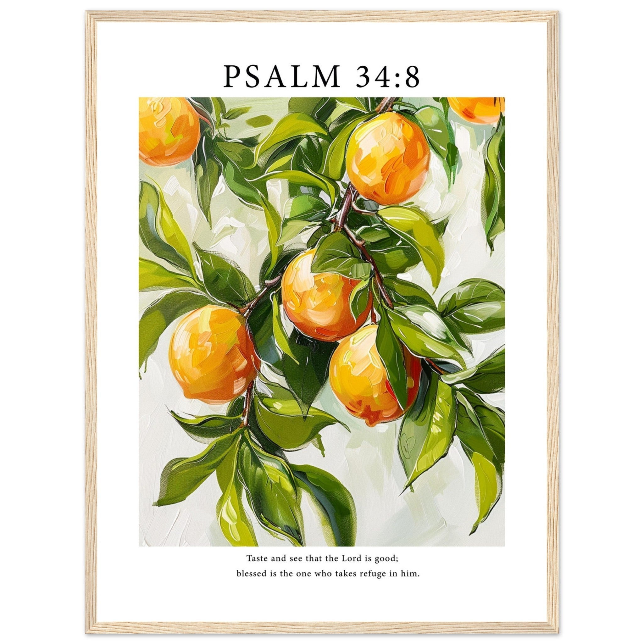 Psalm 34:8 Print - The Christian Art Company