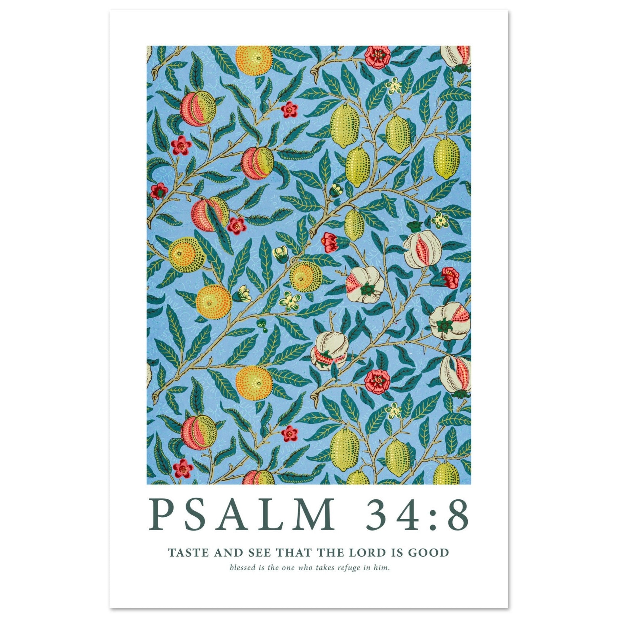 Psalm 34:8 Print - The Christian Art Company