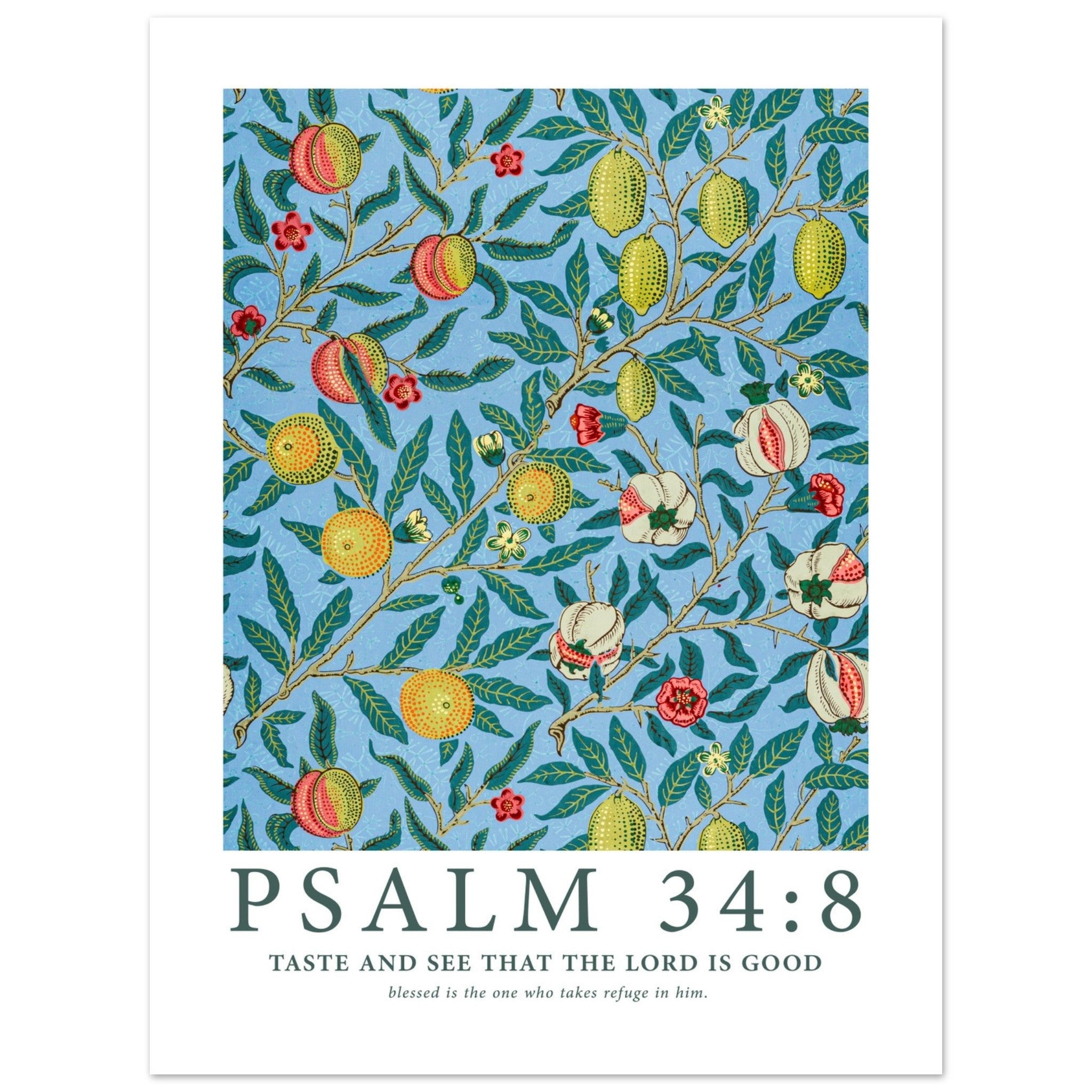 Psalm 34:8 Print - The Christian Art Company