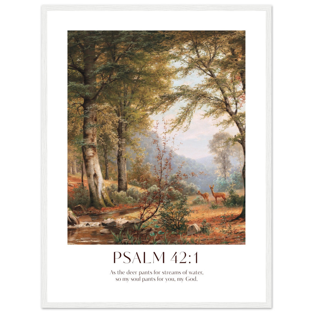 Psalm 42:1 Print - The Christian Art Company