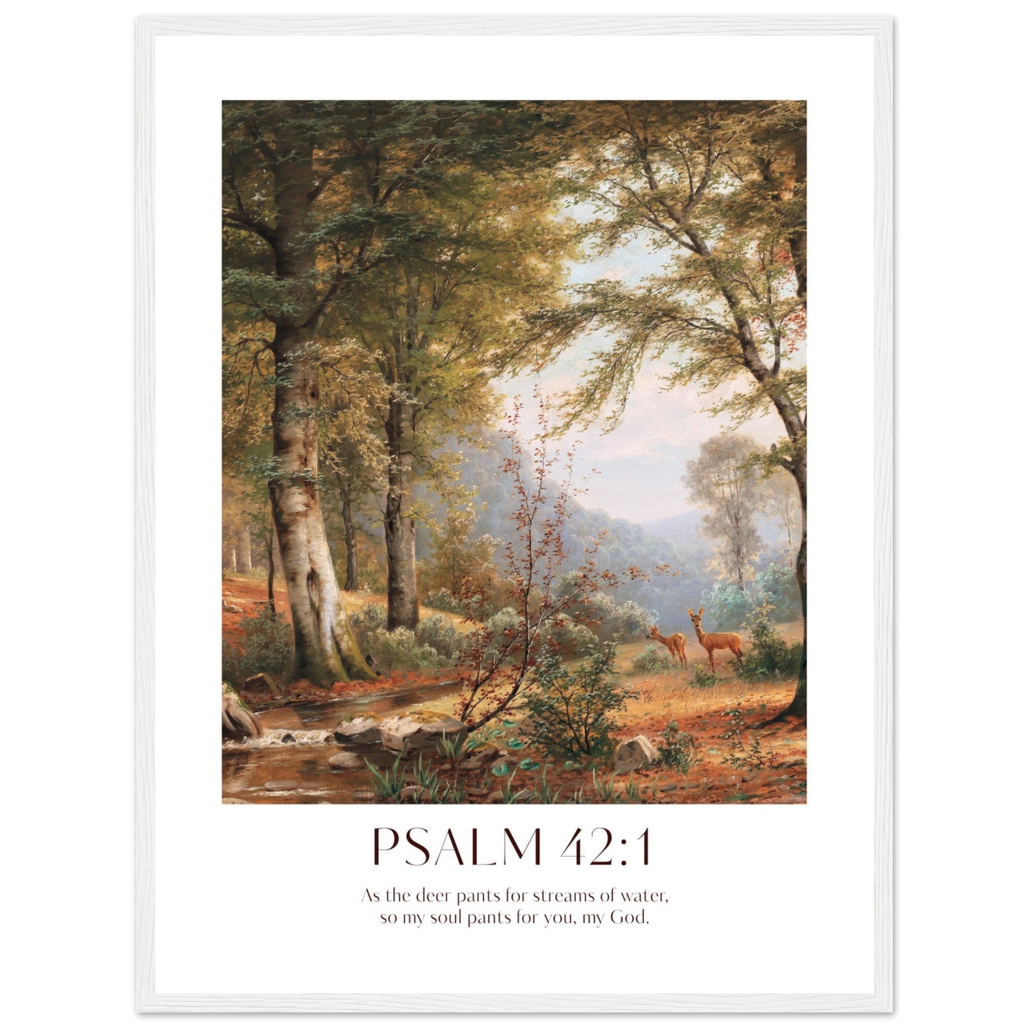 Psalm 42:1 Print - The Christian Art Company